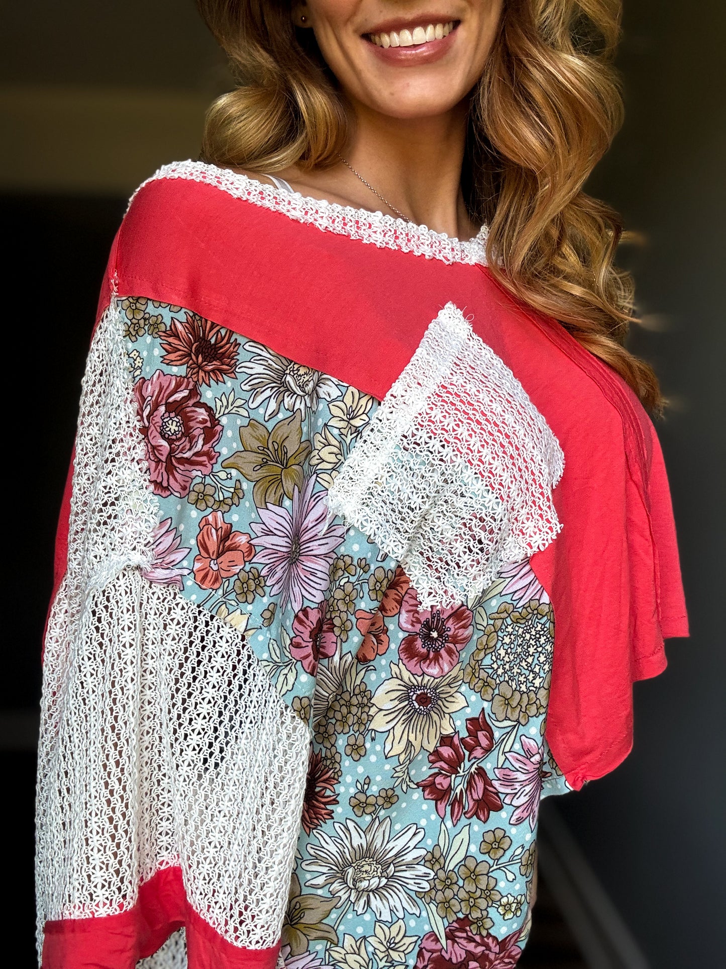 Floral Fusion Cropped Top