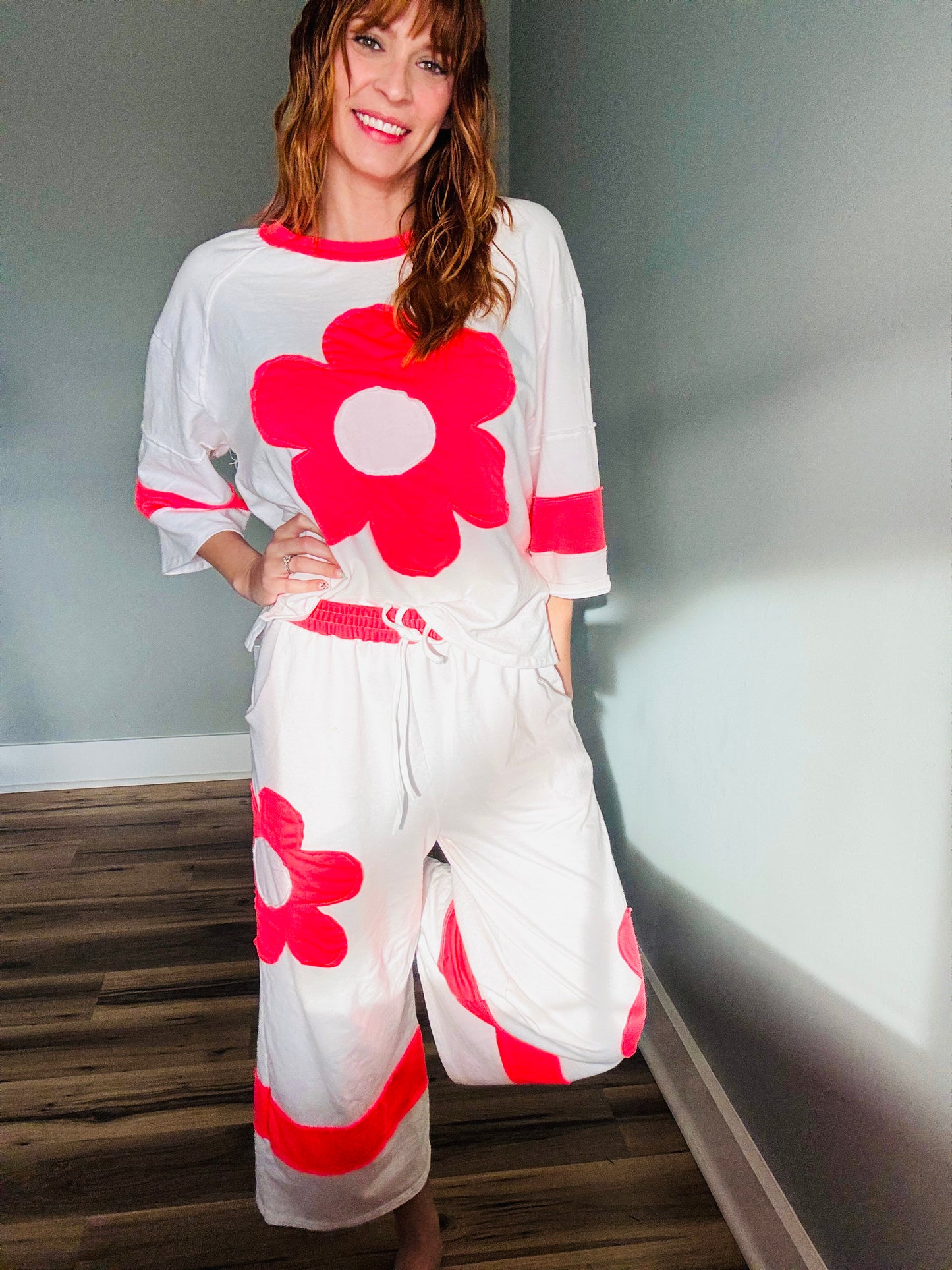 Flower Patch Wide Leg Pants