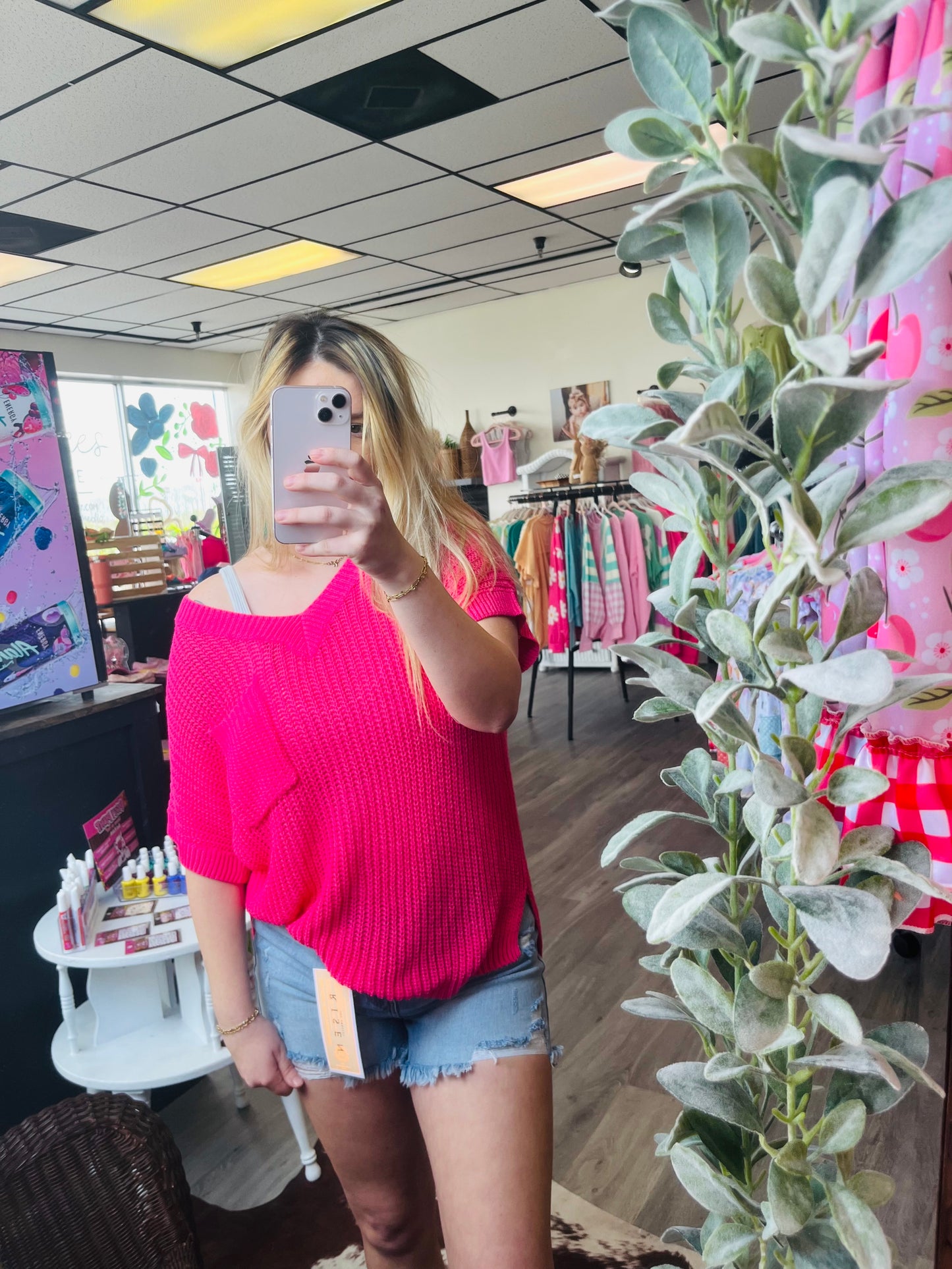 Pink Glow Cozy Top