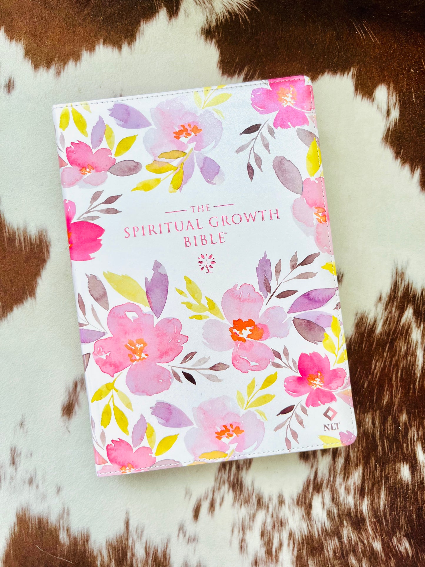 Floral Spiritual Growth Bible - NLT