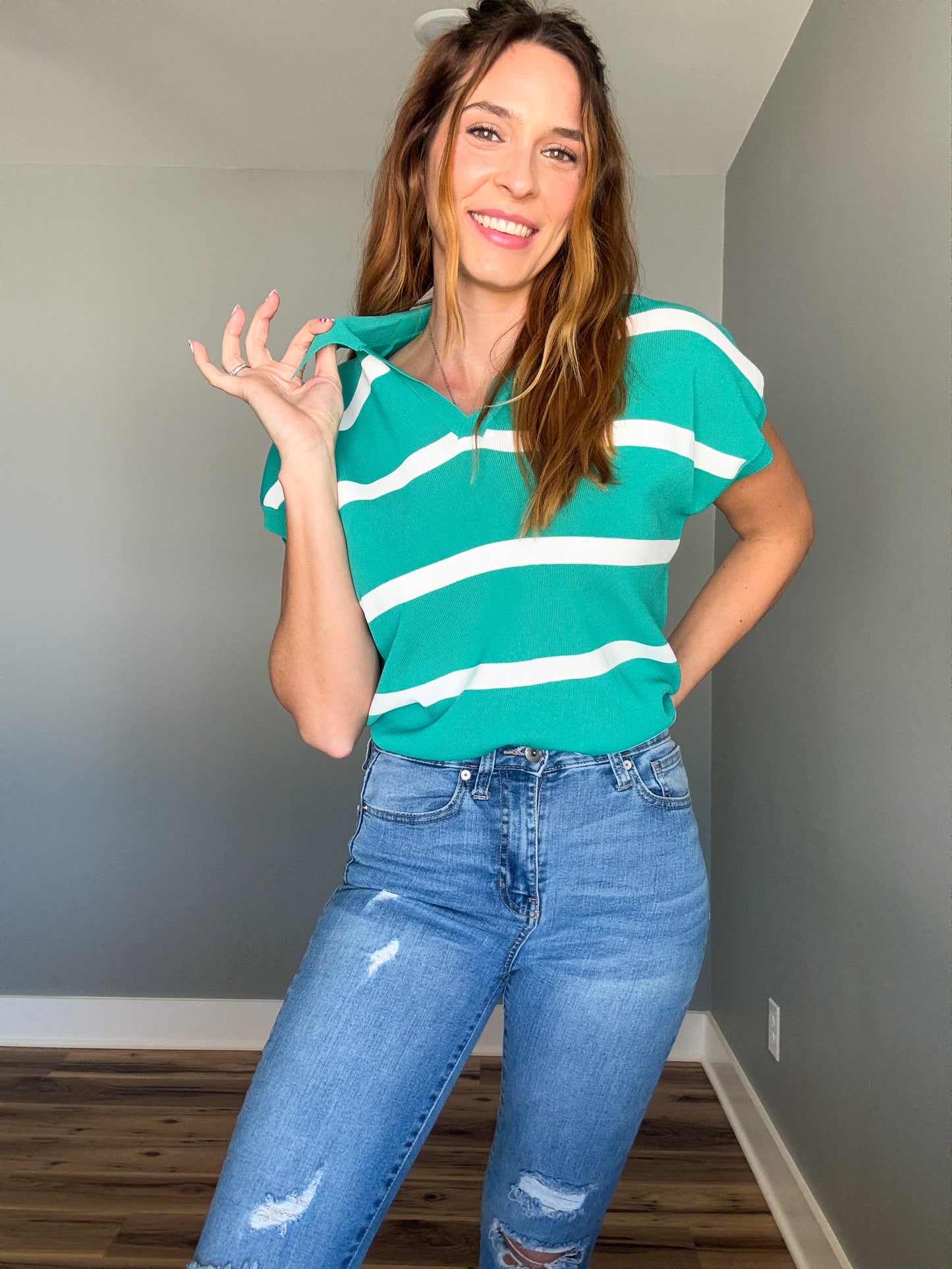 Breezy Stripe Pullover