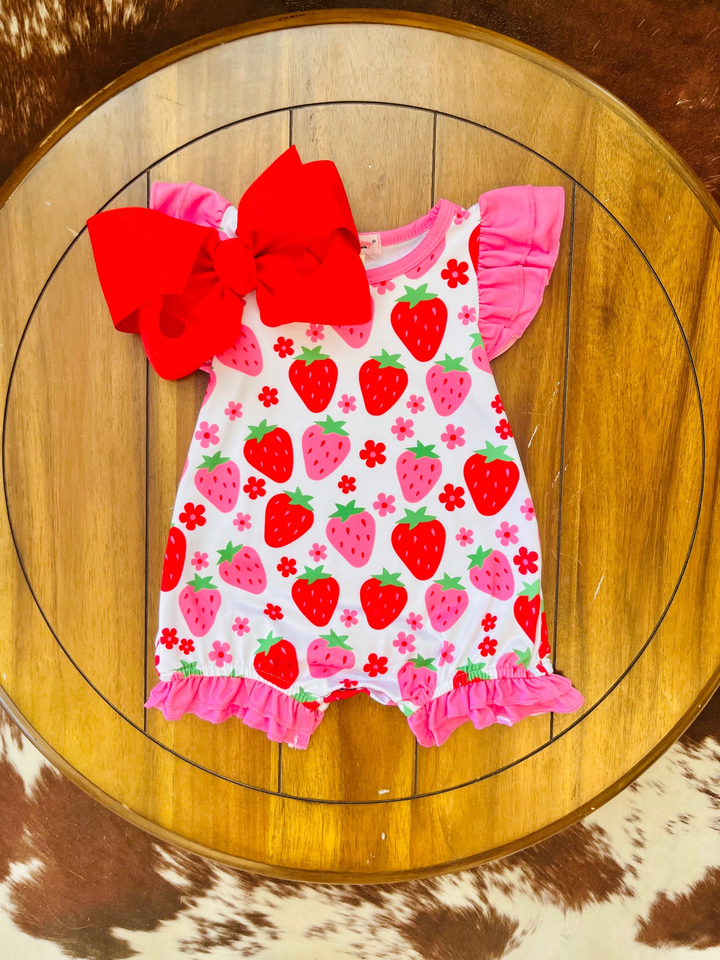 Strawberry Patch Romper