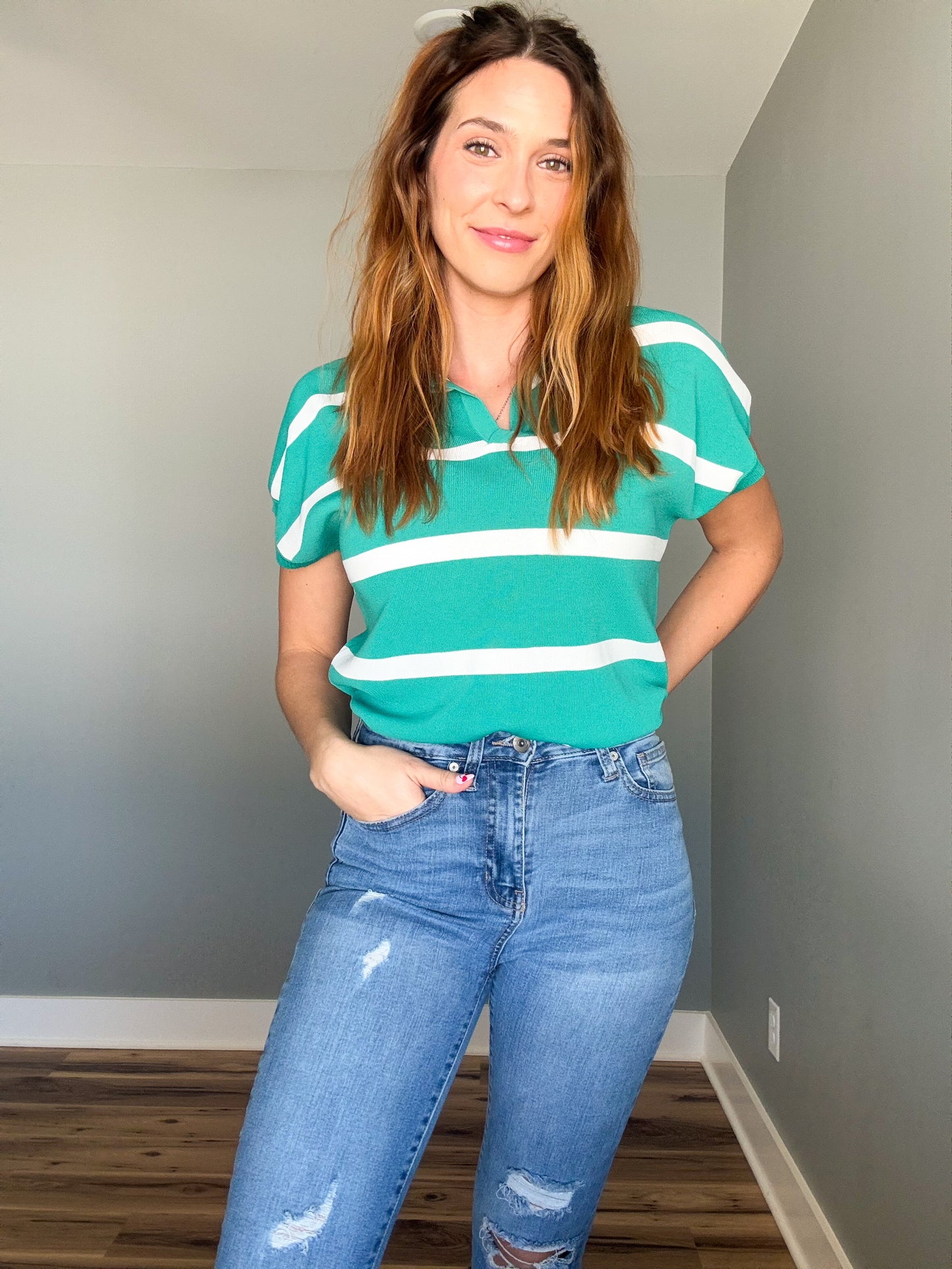 Breezy Stripe Pullover