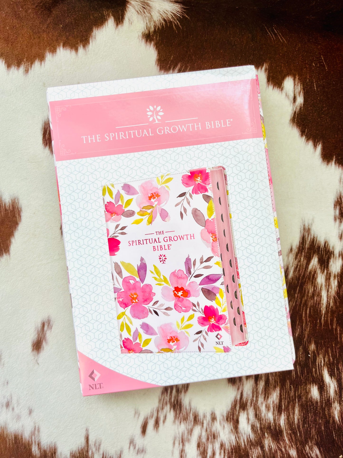 Floral Spiritual Growth Bible - NLT