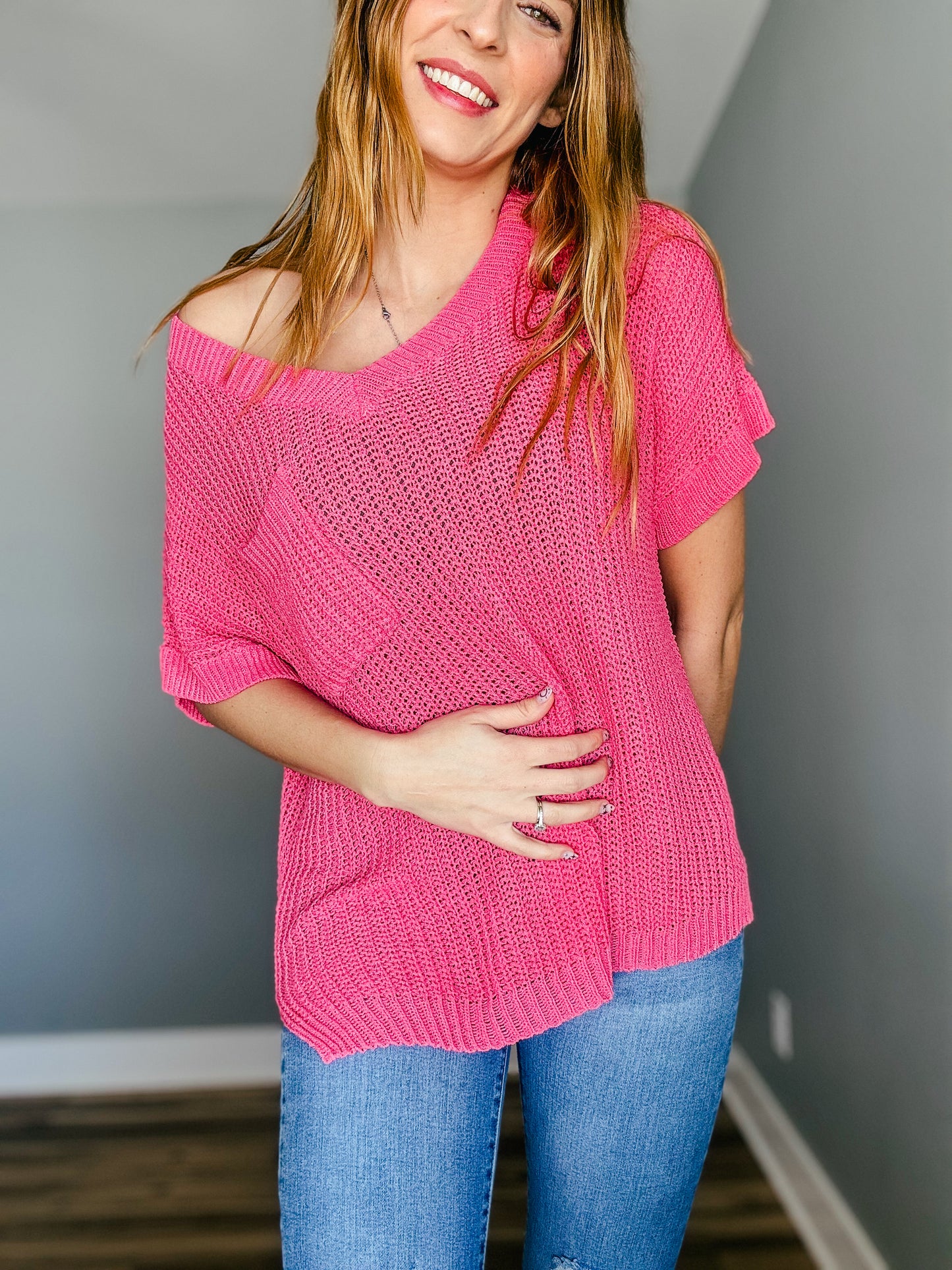 Pink Glow Cozy Top