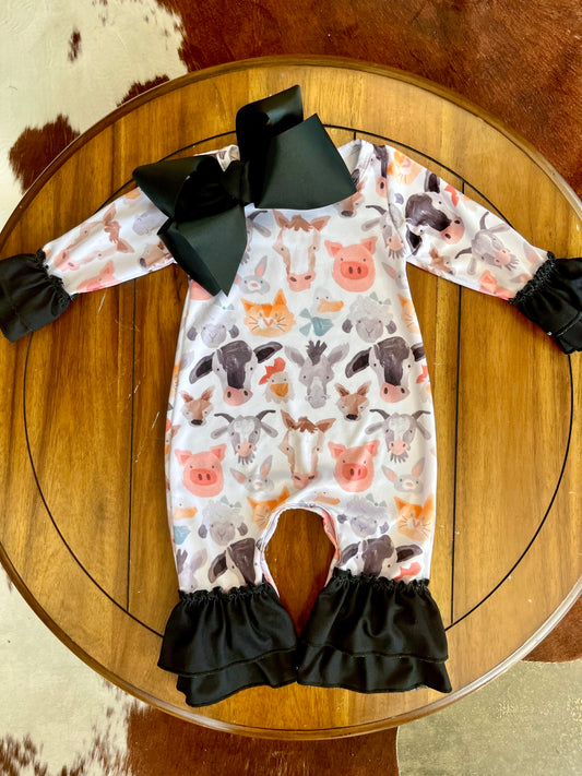 Farm Friends Baby Romper