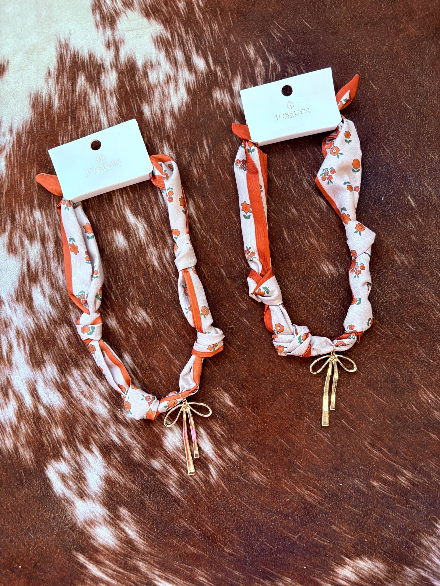 Floral Bow Necklace
