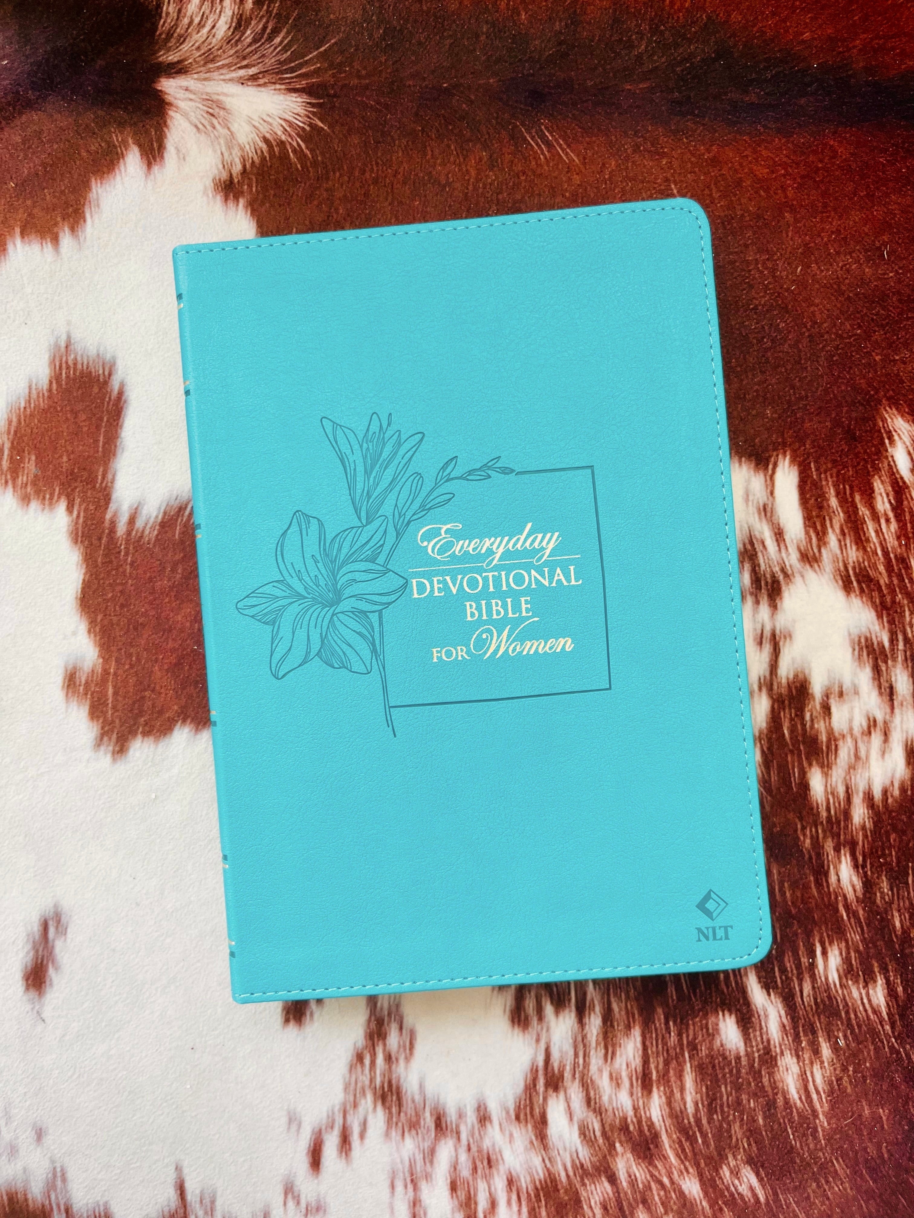 Devotional Bible NLT - Teal