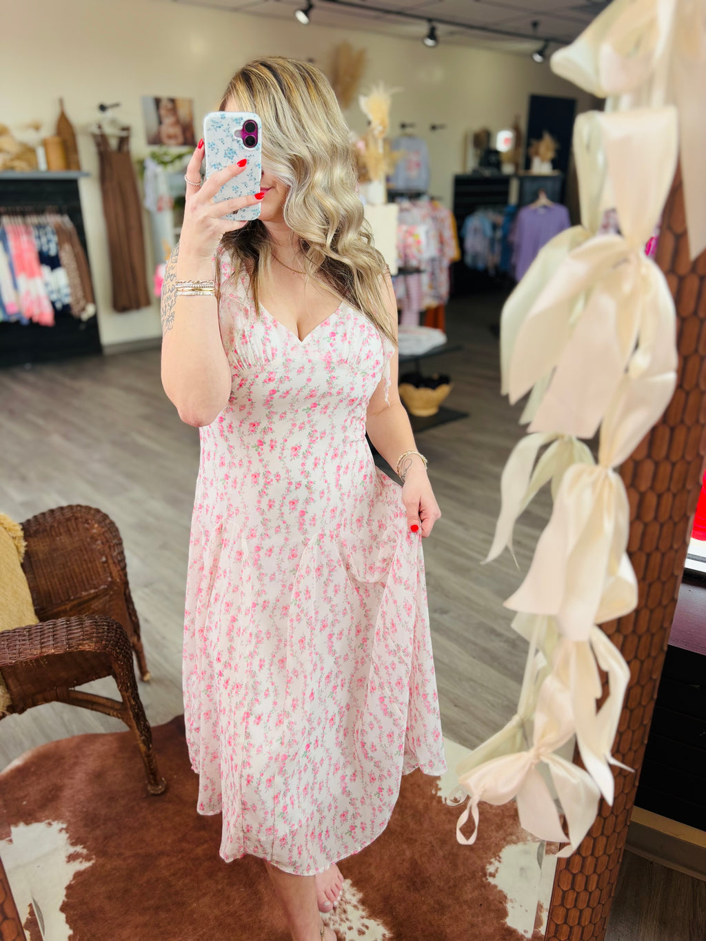 Blushing Petals Maxi