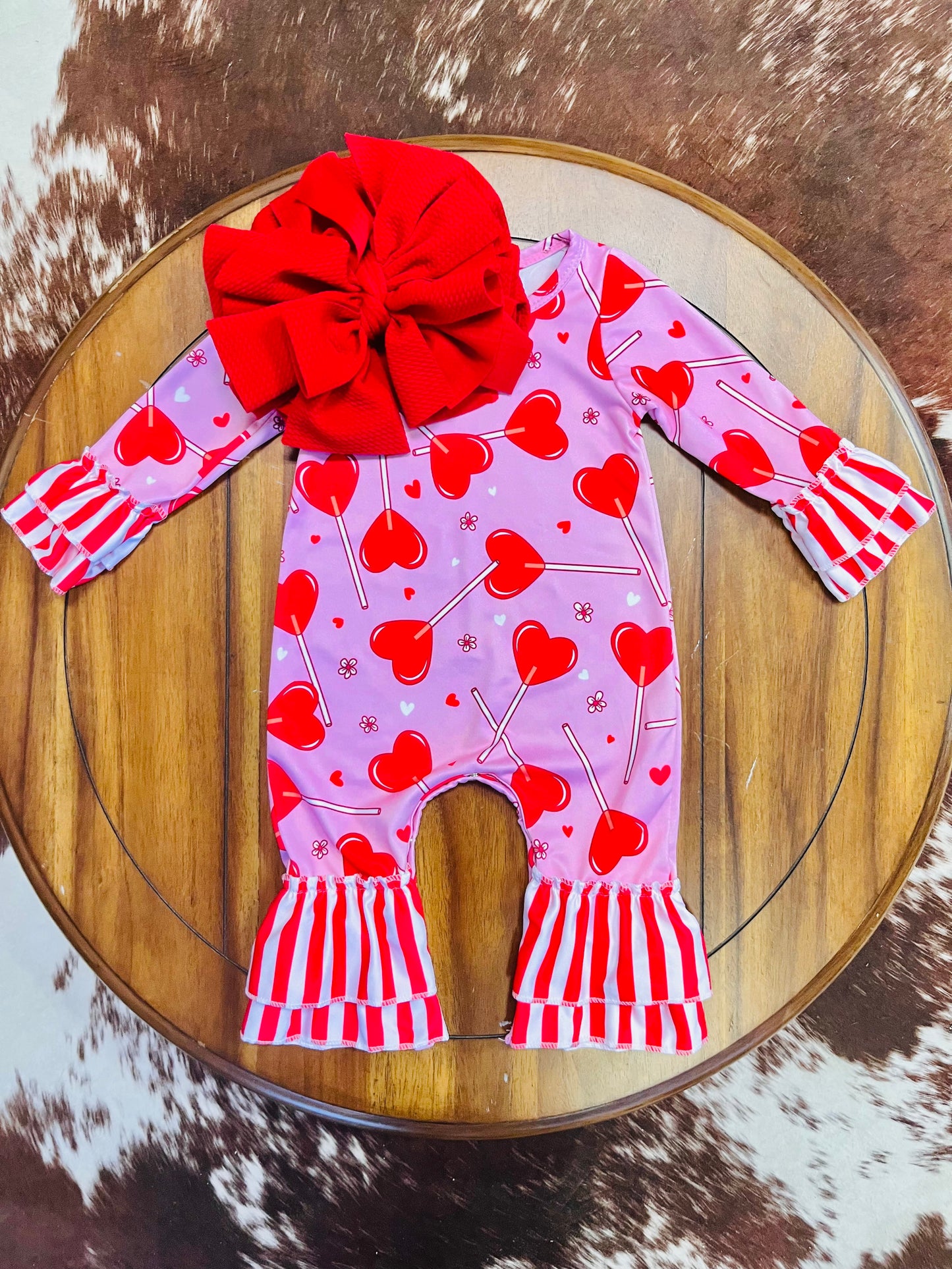 Heart Lollipop Baby Romper