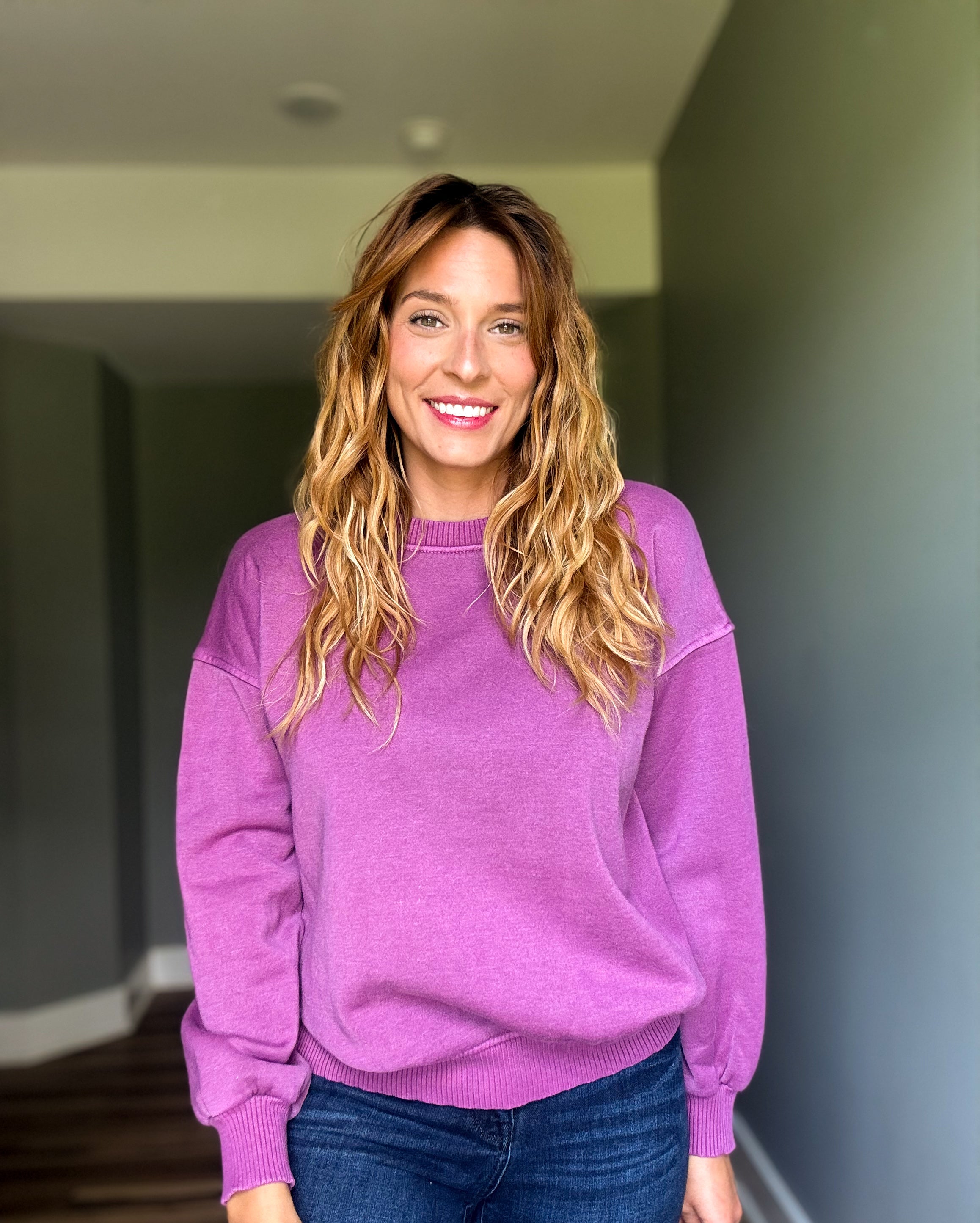 Light Plum Oversized Pullover