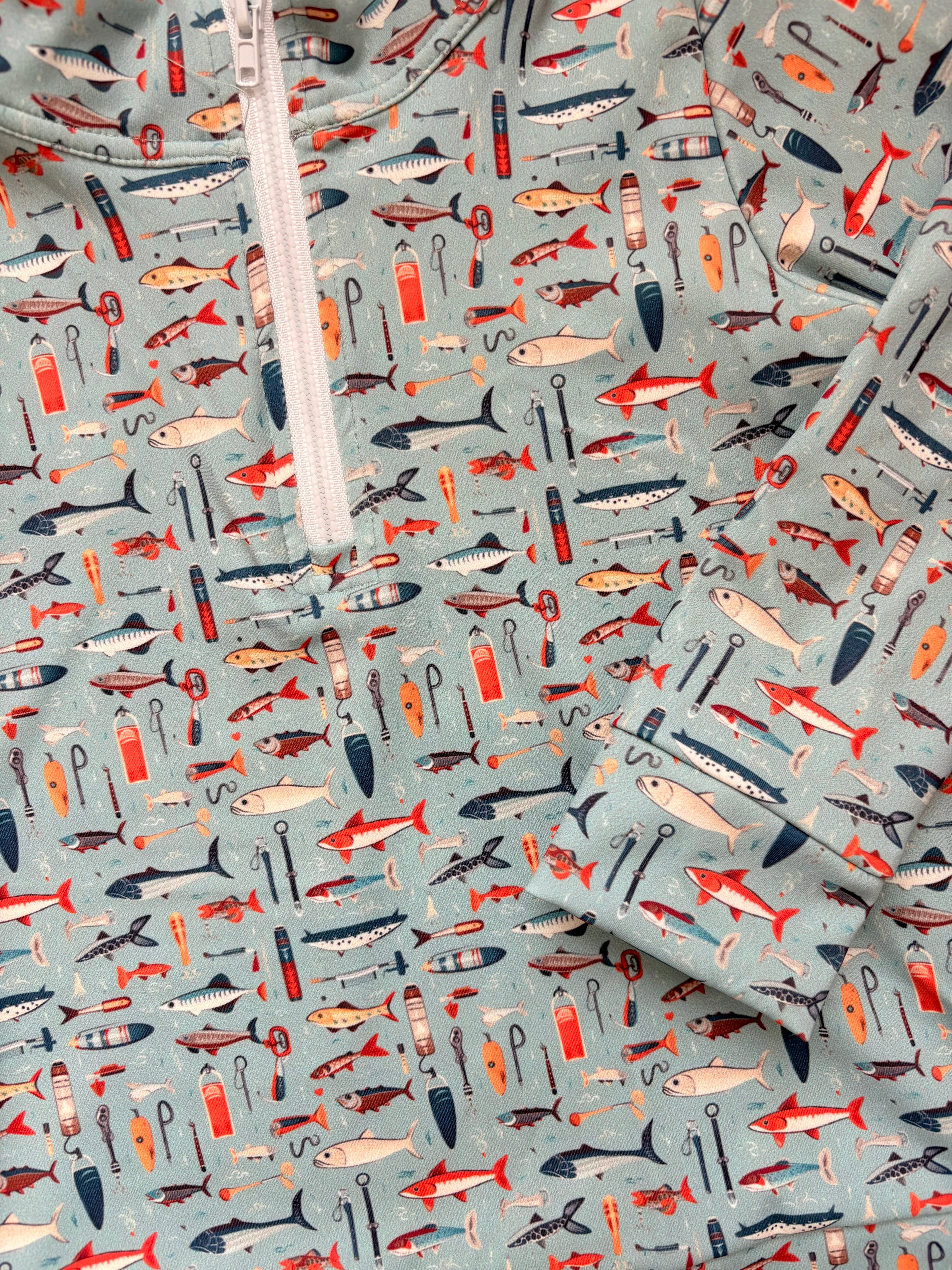 School of Fish Boy Quarter Zip