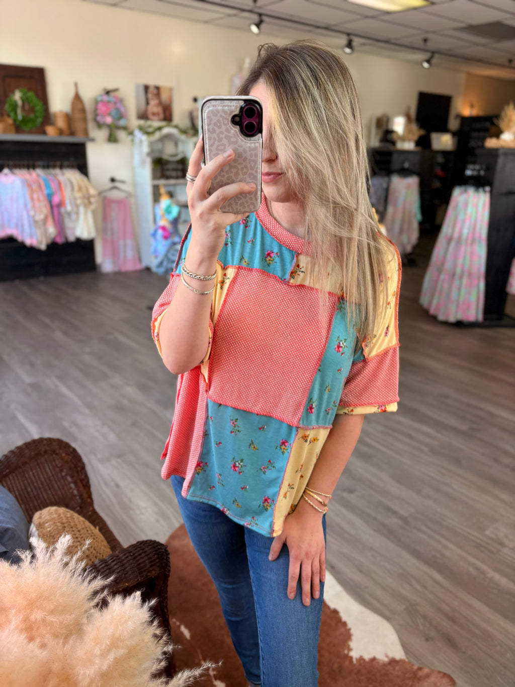 Cozy Patchwork Top