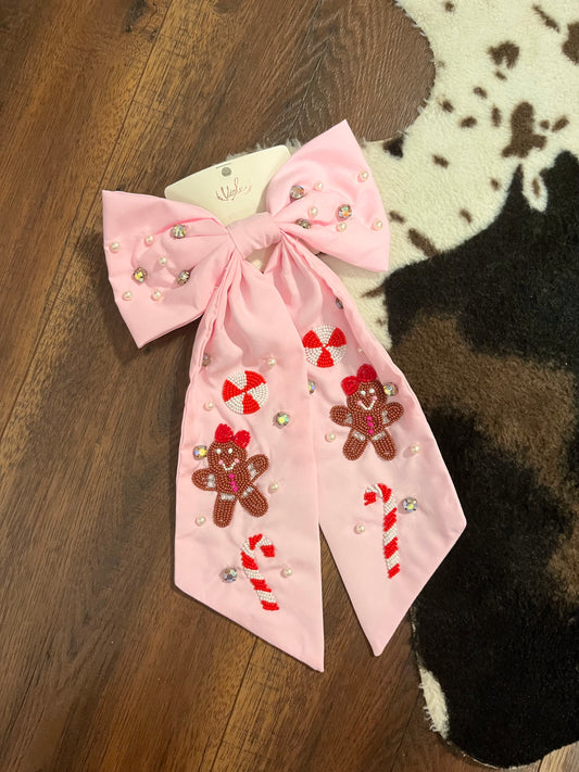 Gingerbread Man Bow