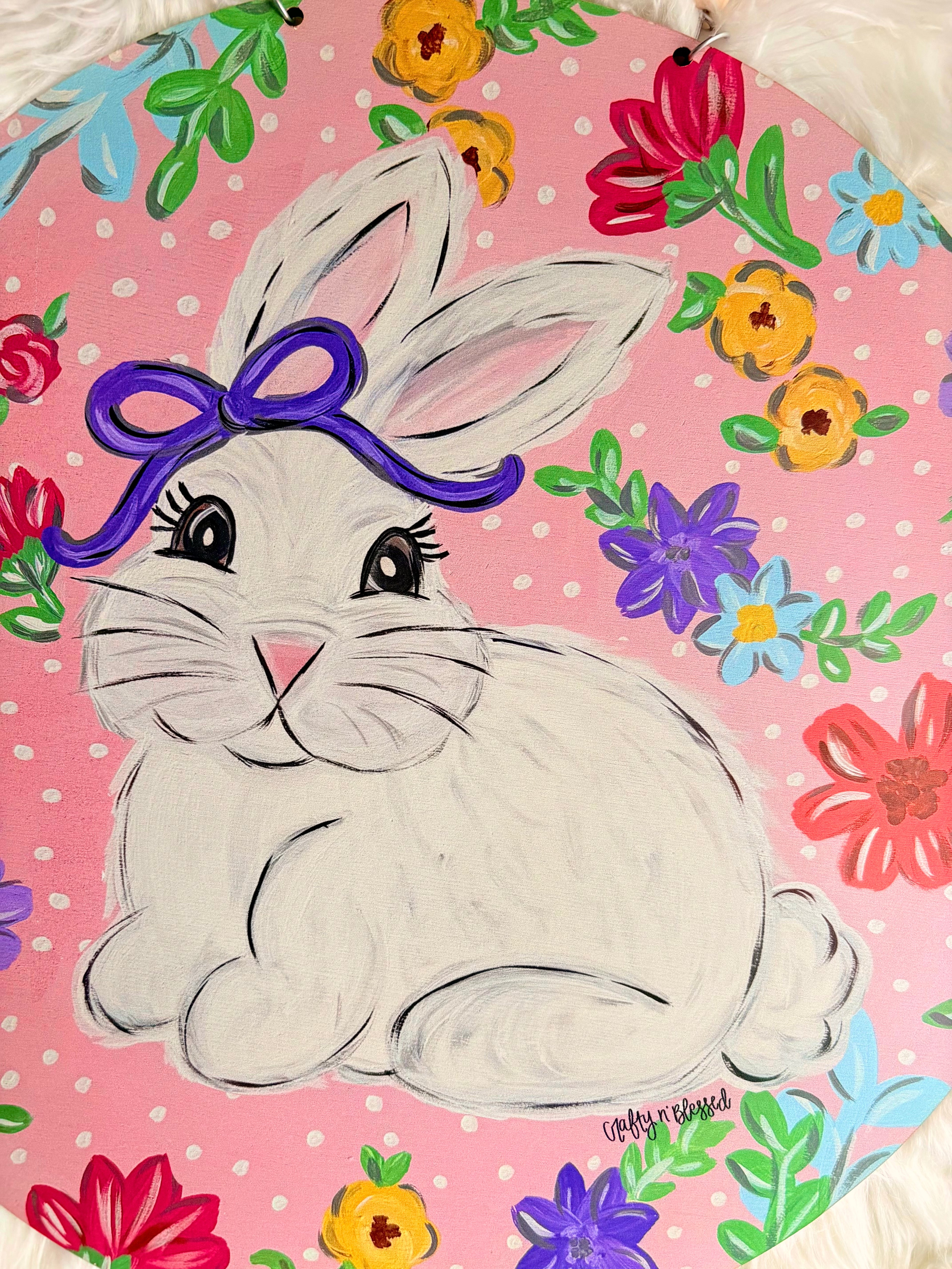 Bunny Circle Door Hanger