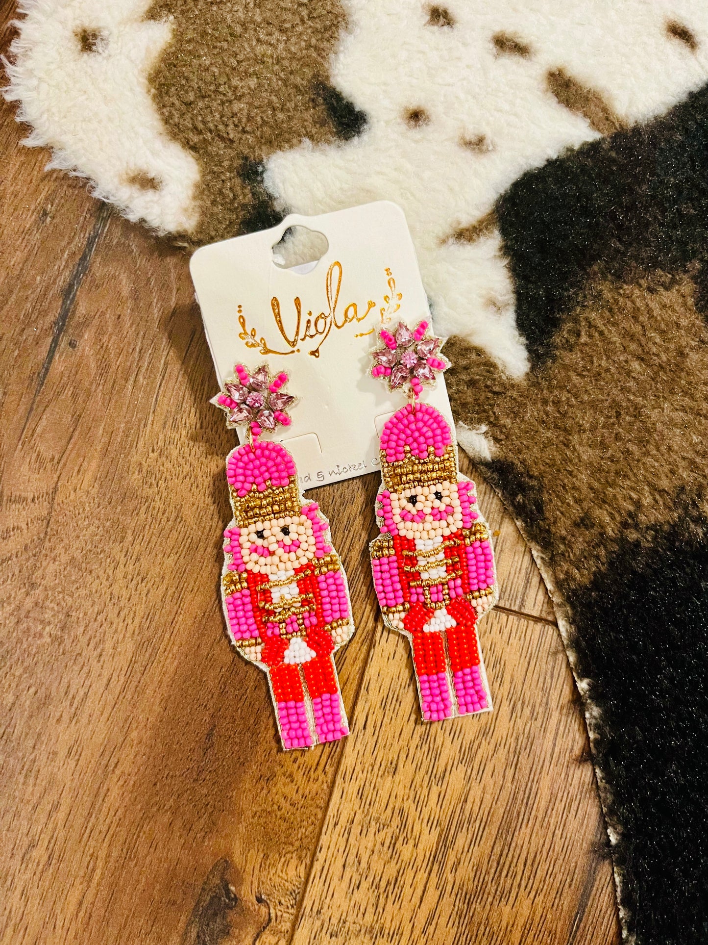 Nutcracker Beaded Earrings