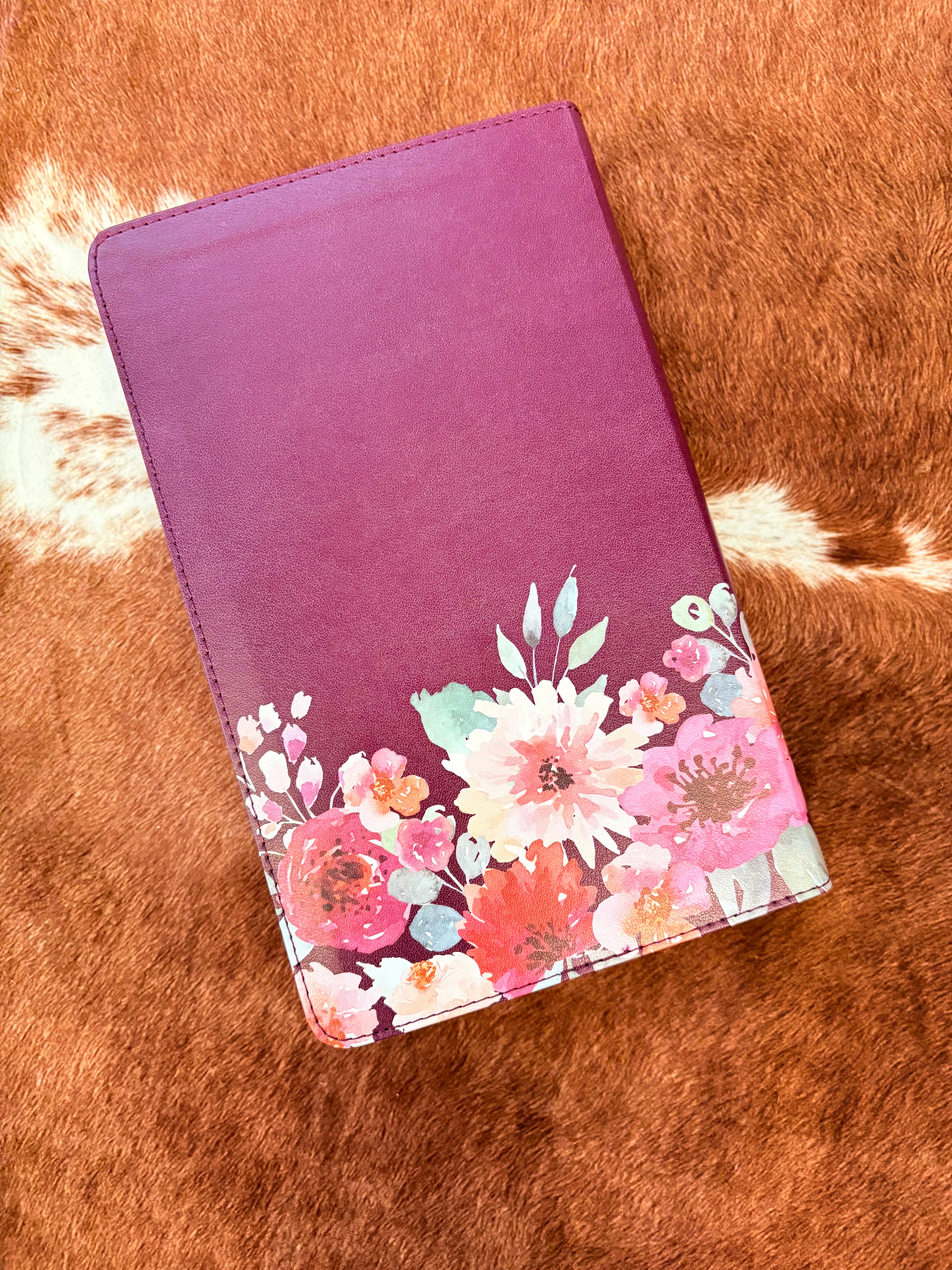 Purple Floral KJV Giant Print Bible