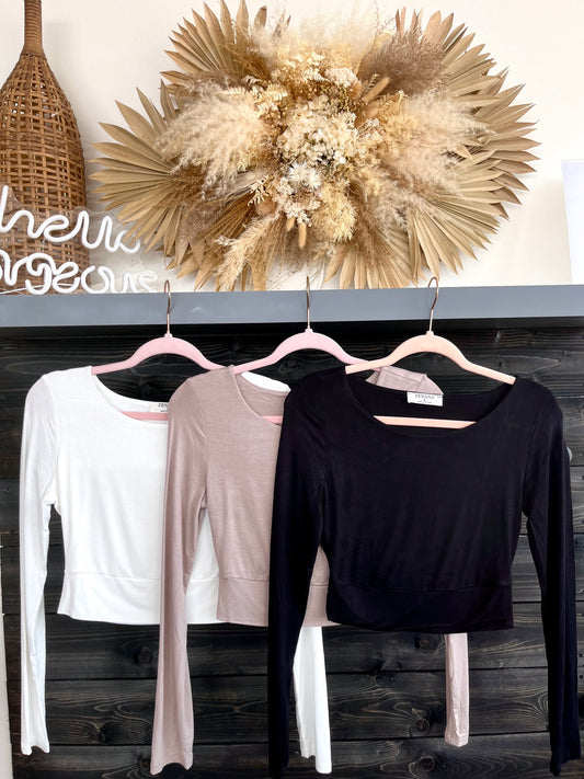 Long Sleeve Cropped Top