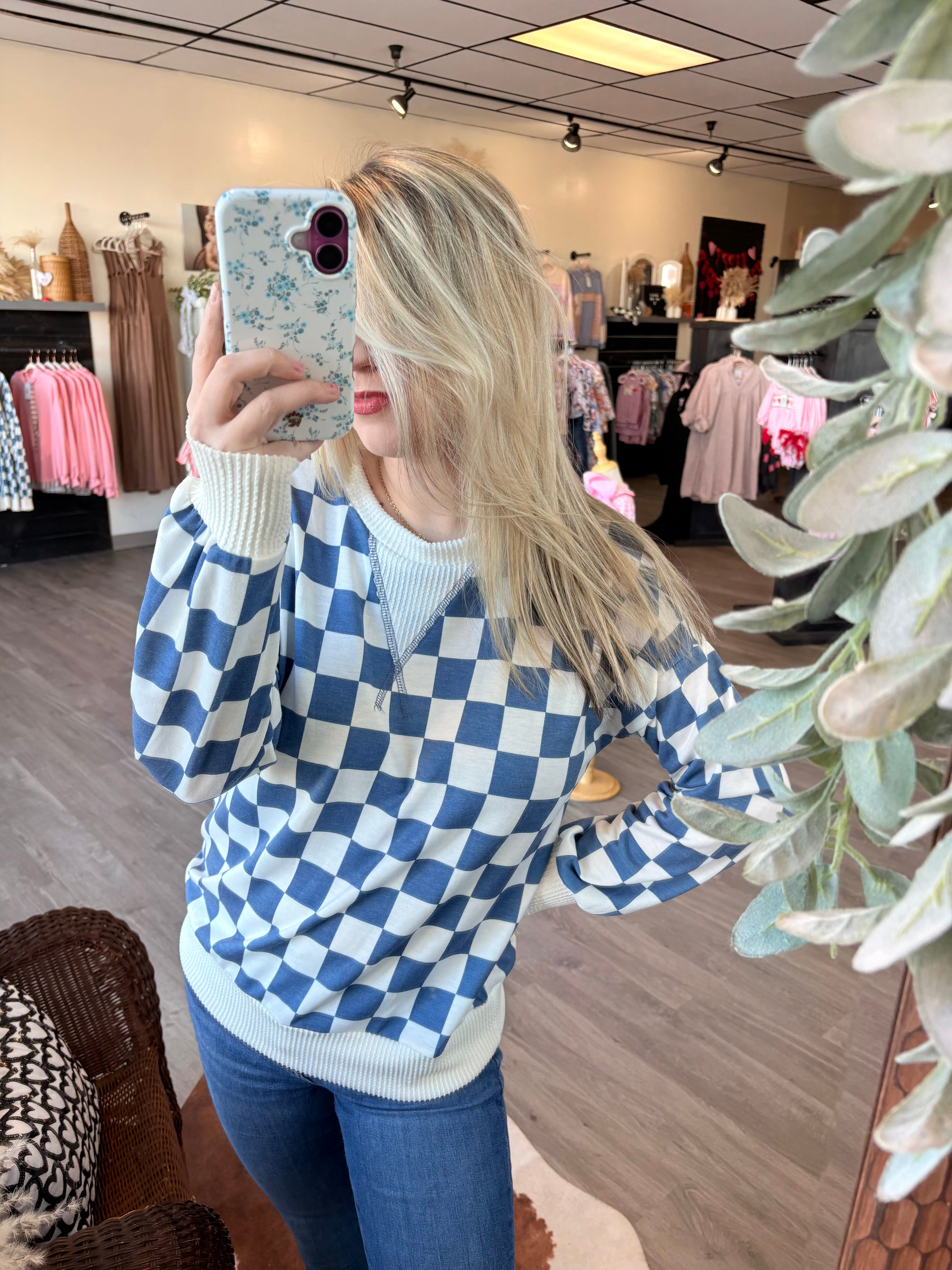 Coastal Check Pullover