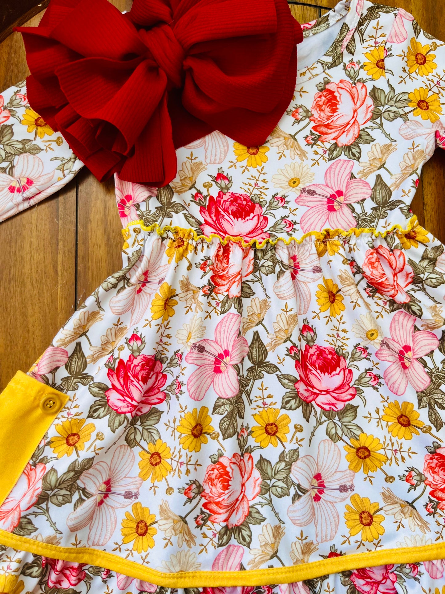 Rustic Floral Dress