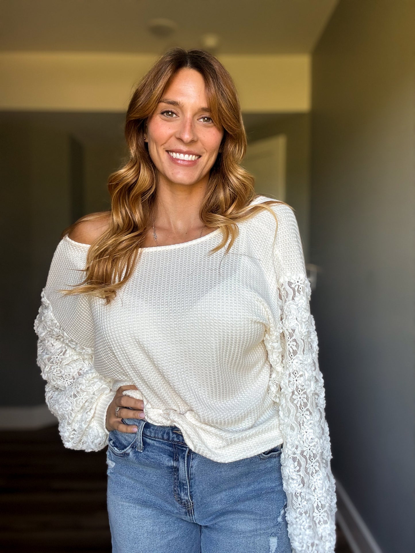Daydream Lace Open Back Top