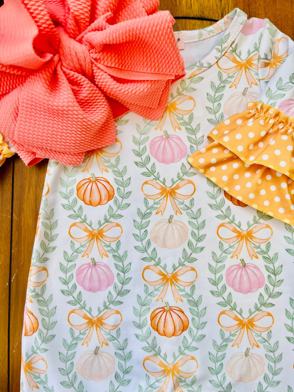 Pumpkin Coquette Romper