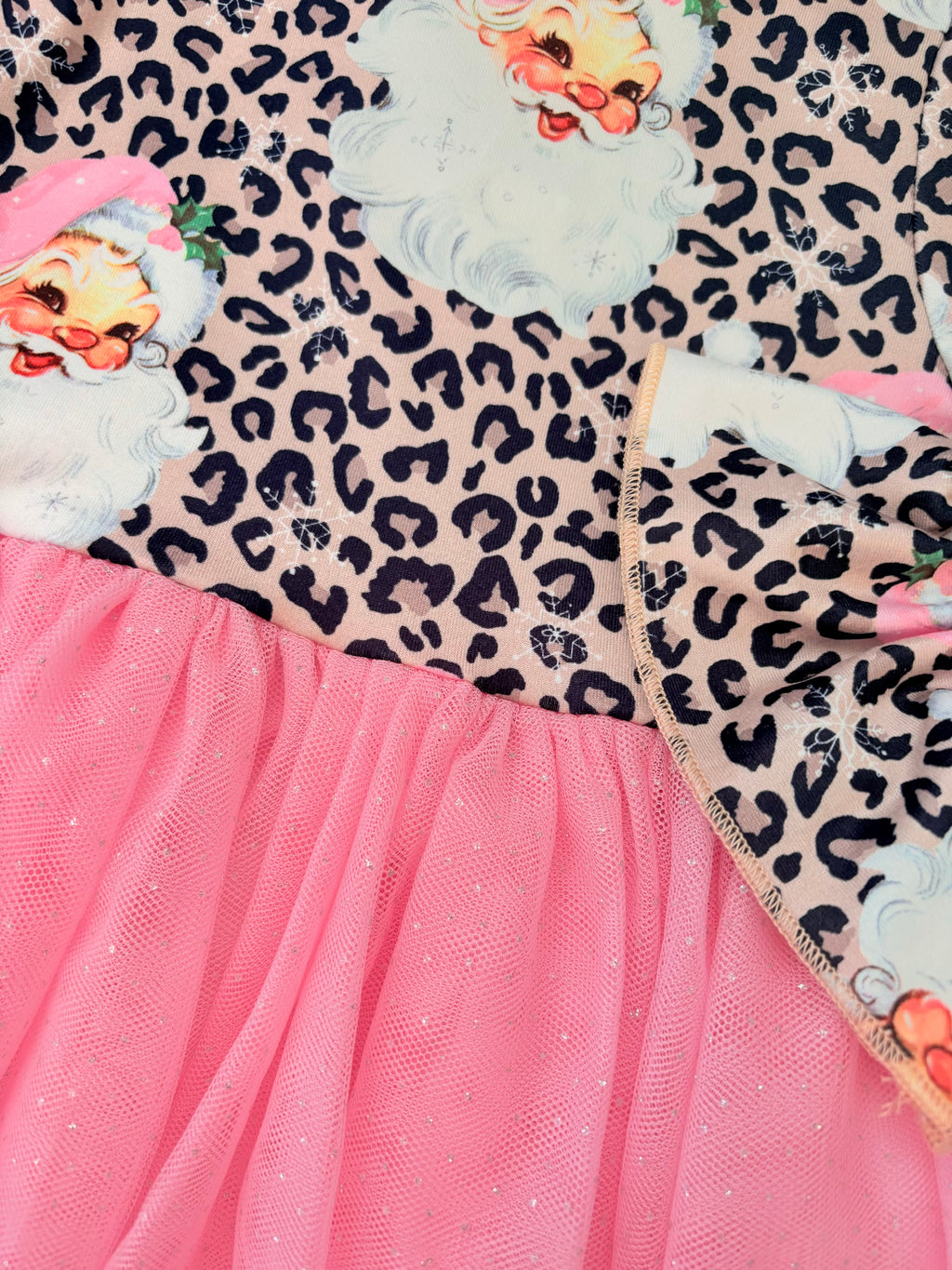 Pink Leo Santa Tutu Dress