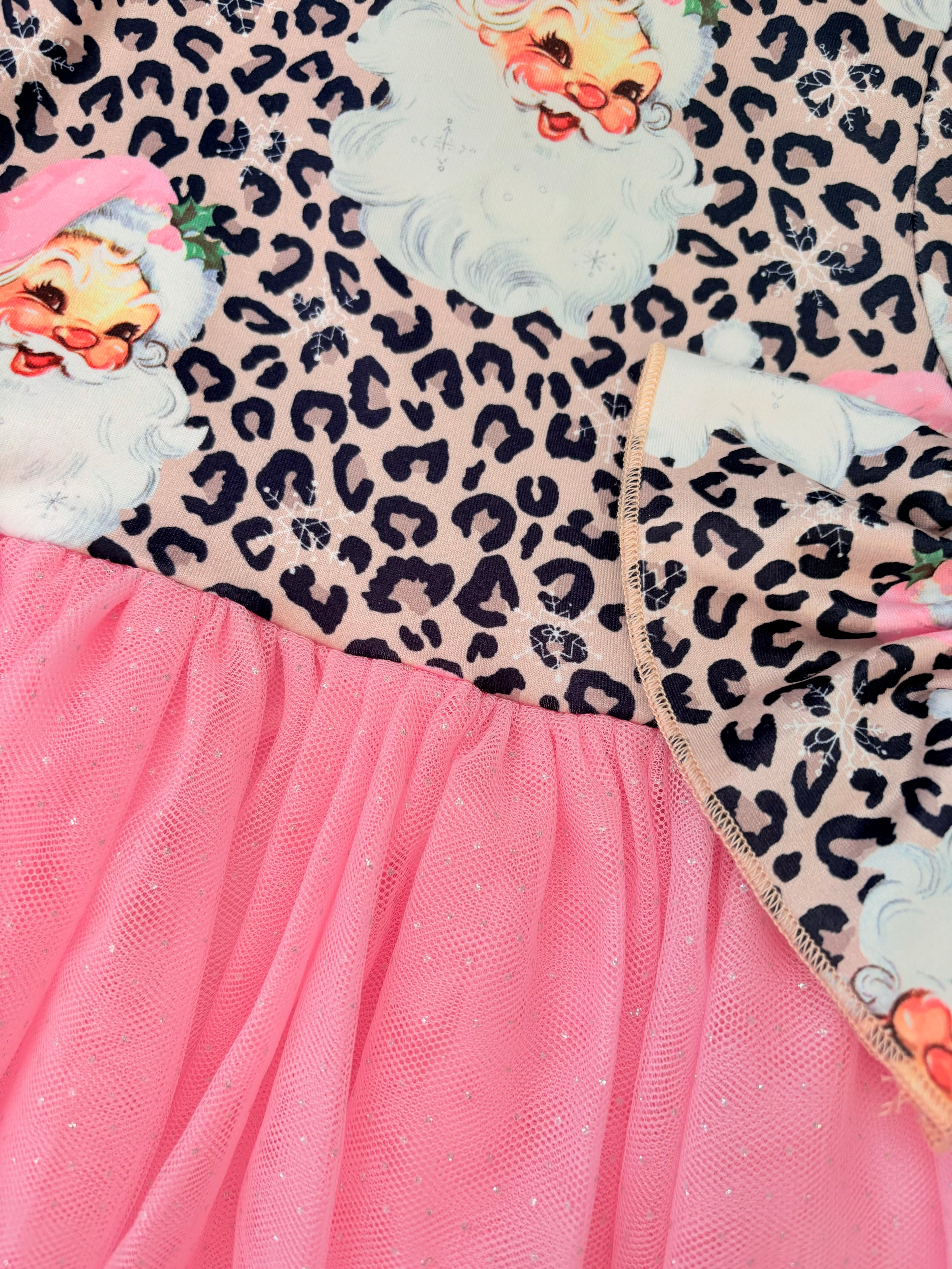 Pink Leo Santa Tutu Dress