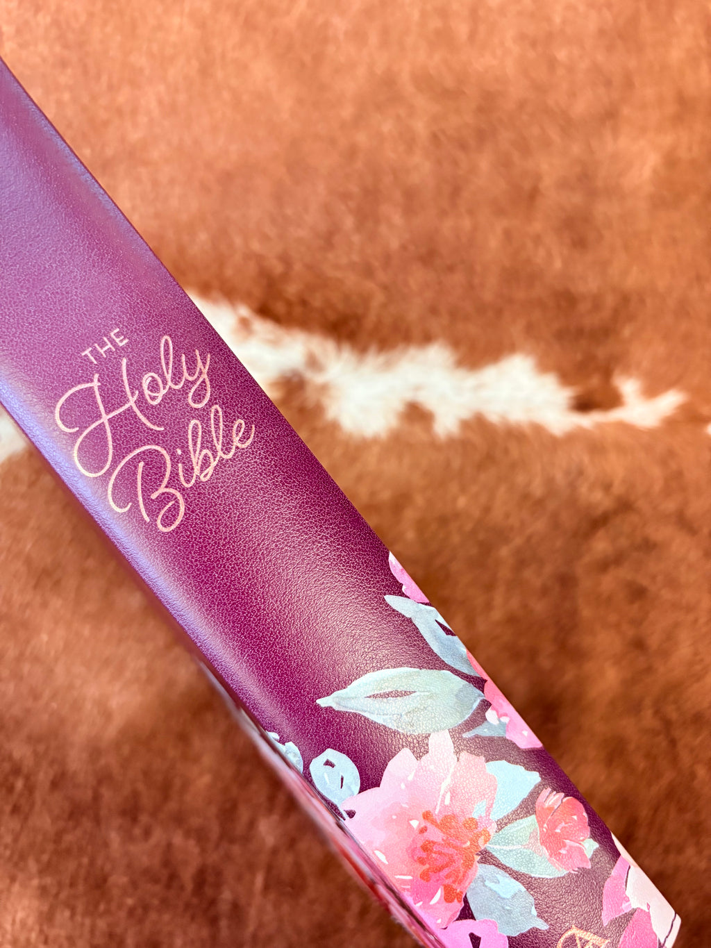 Purple Floral KJV Giant Print Bible