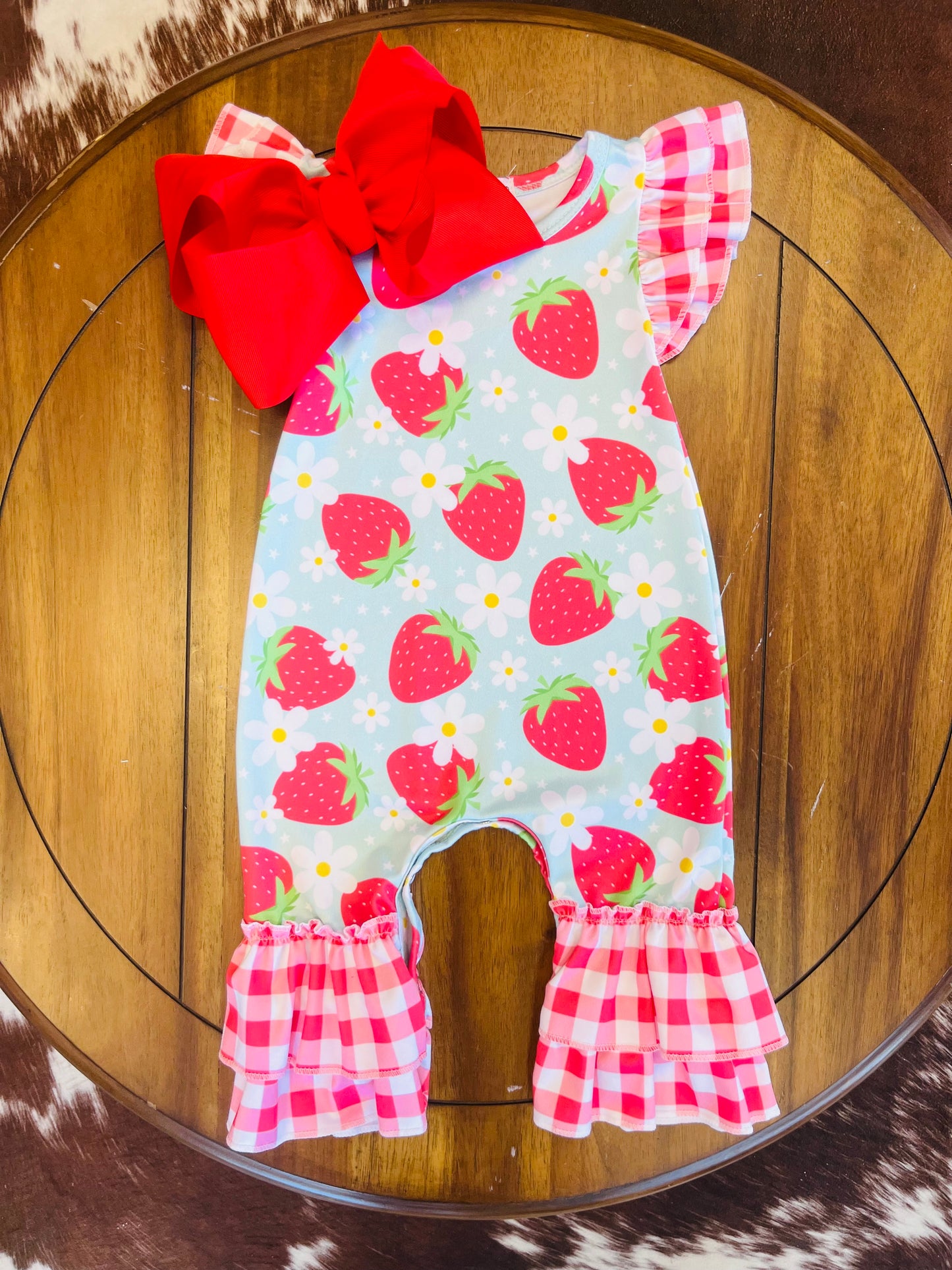 Strawberry Blossom Romper