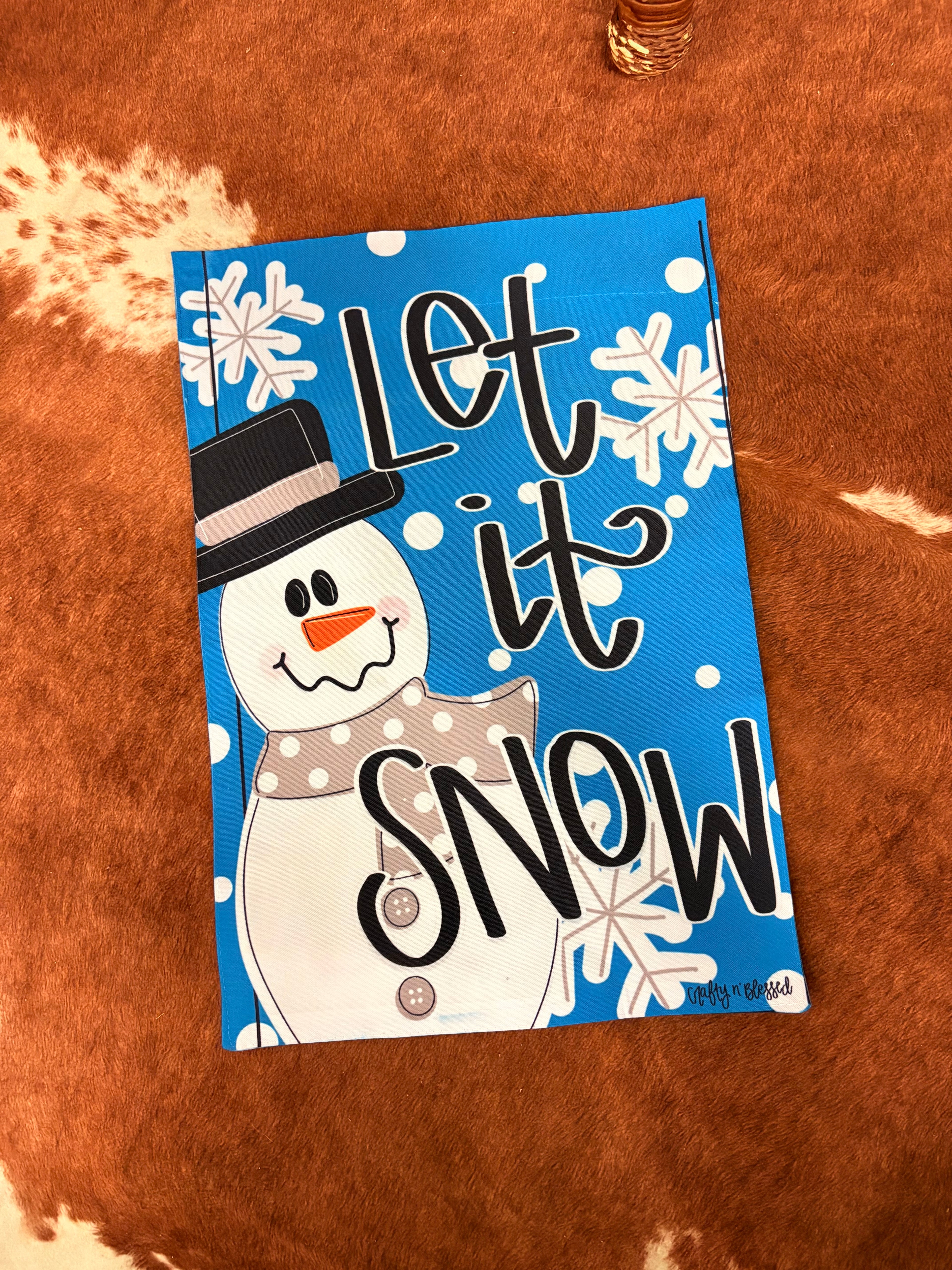 Let It Snow Garden Flag