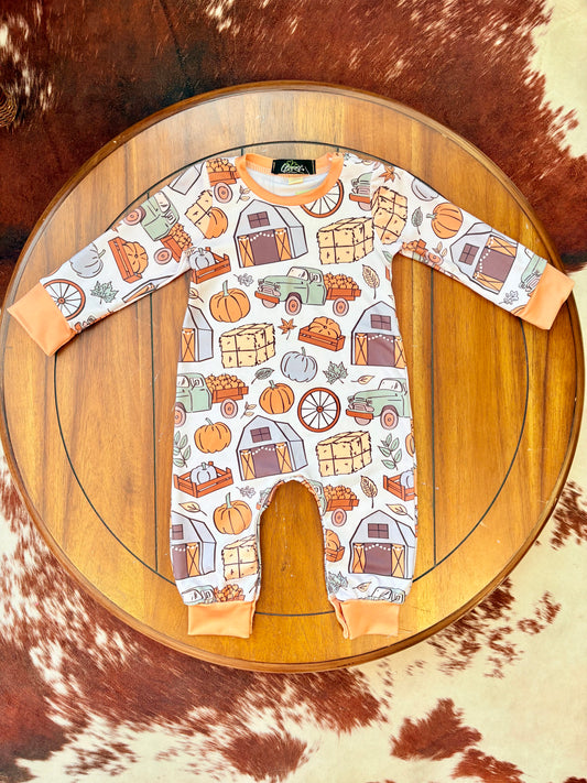 Pumpkin Patch Boys Romper