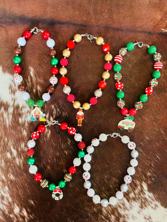 Christmas Bubble Necklaces