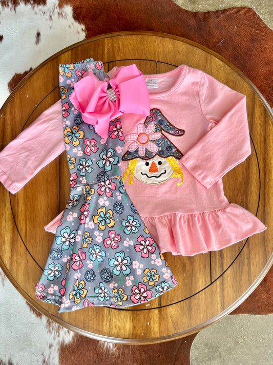 Floral Scarecrow Embroidered Set