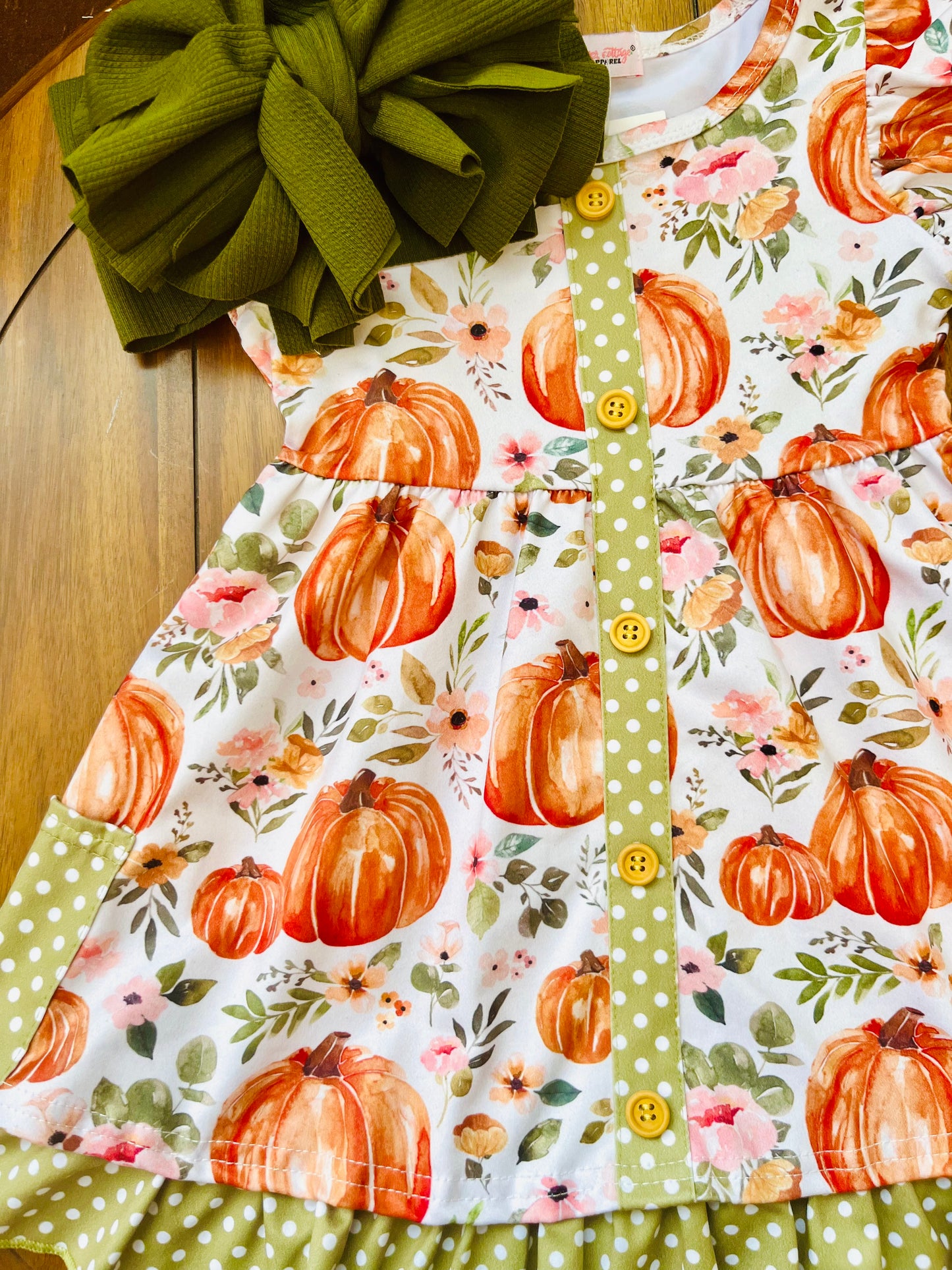 Watercolor Pumpkin Dress