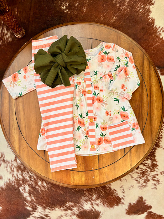 Hazel Blossoms Girls Set
