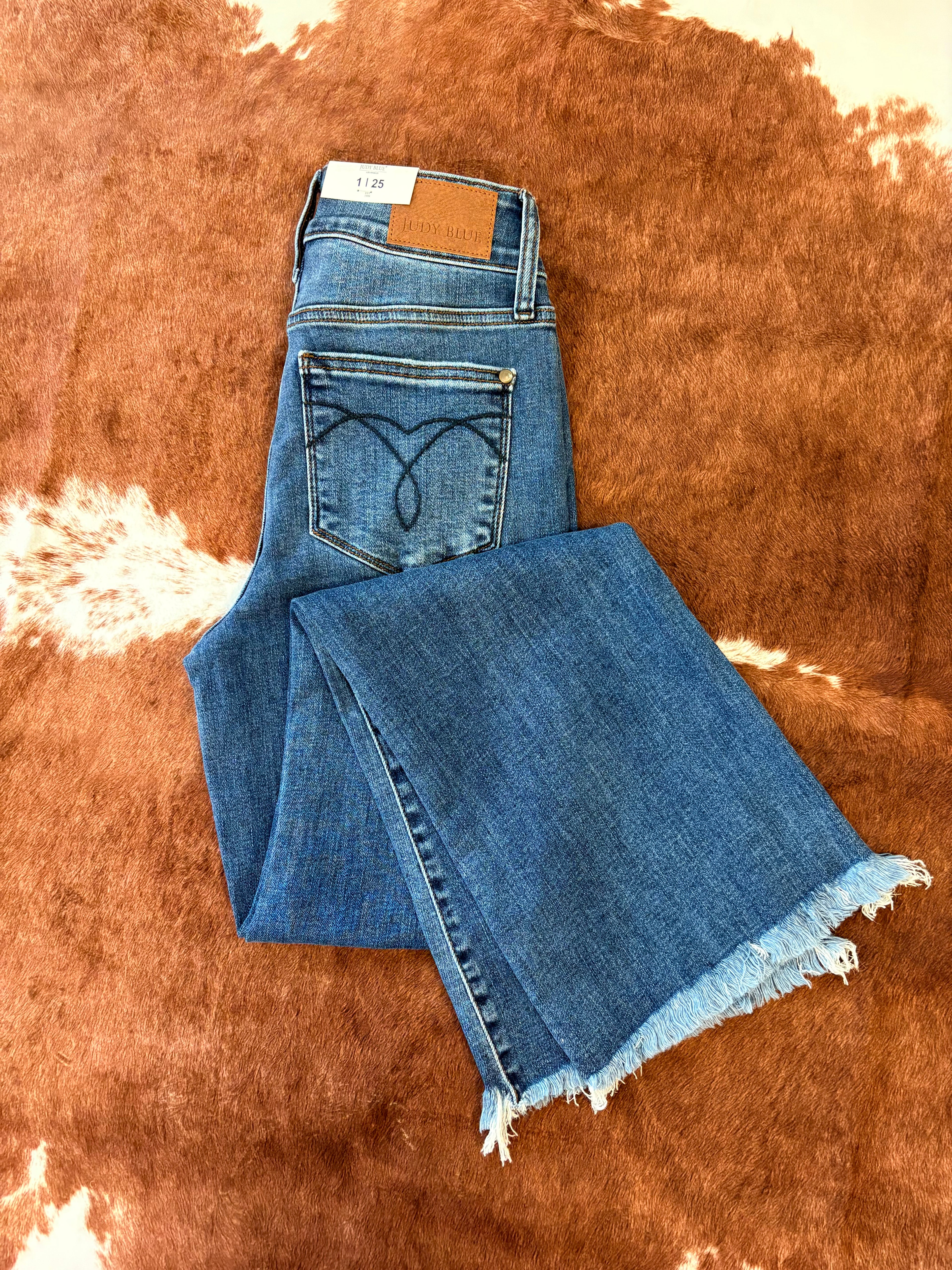 Judy Blue HW Bootcut with Fray Hem