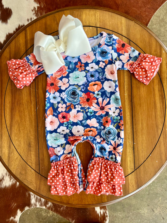 Blue Aspen Baby Romper