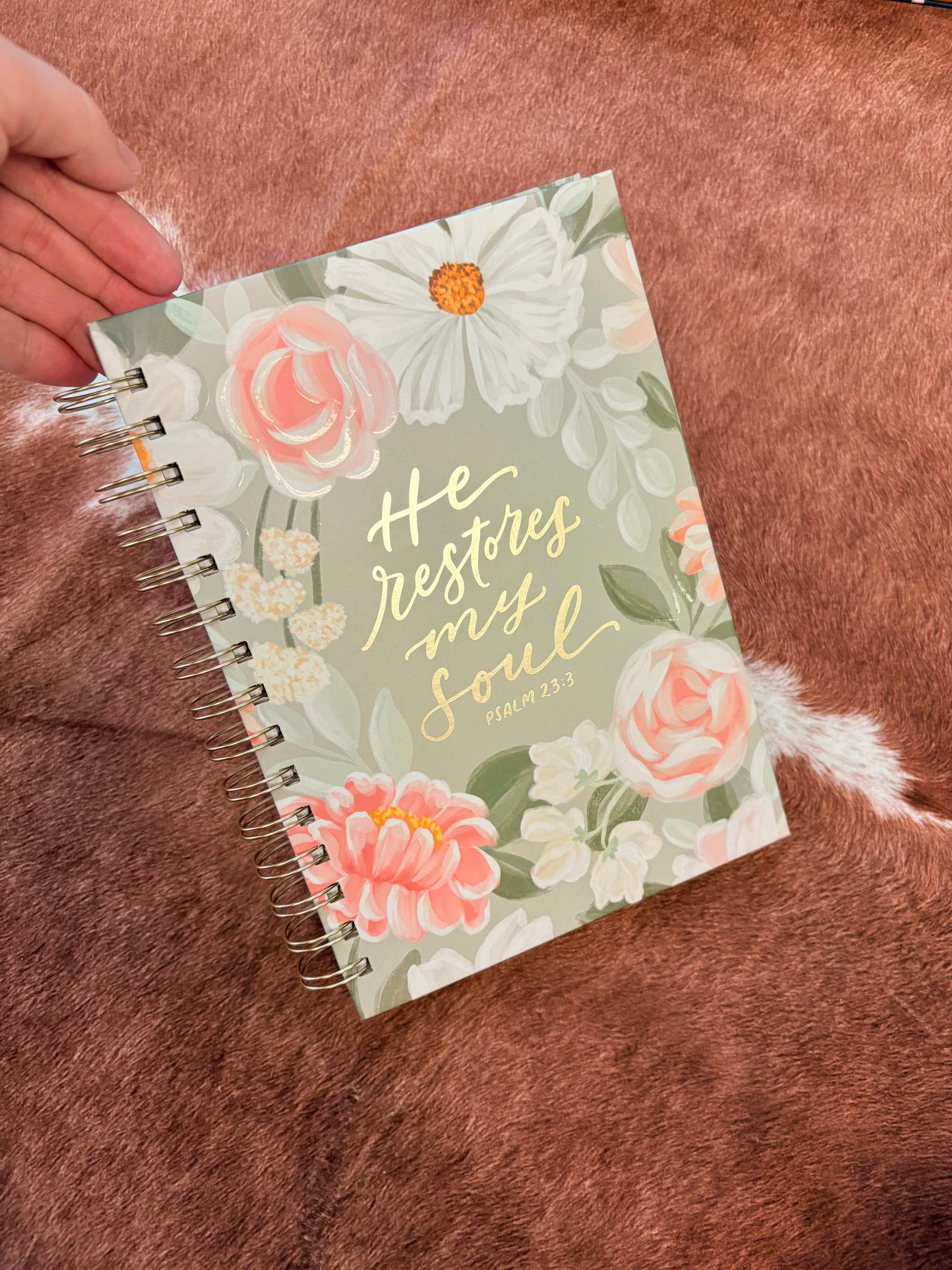 Spiral Journal~ He Restores My Soul Ps. 23:3