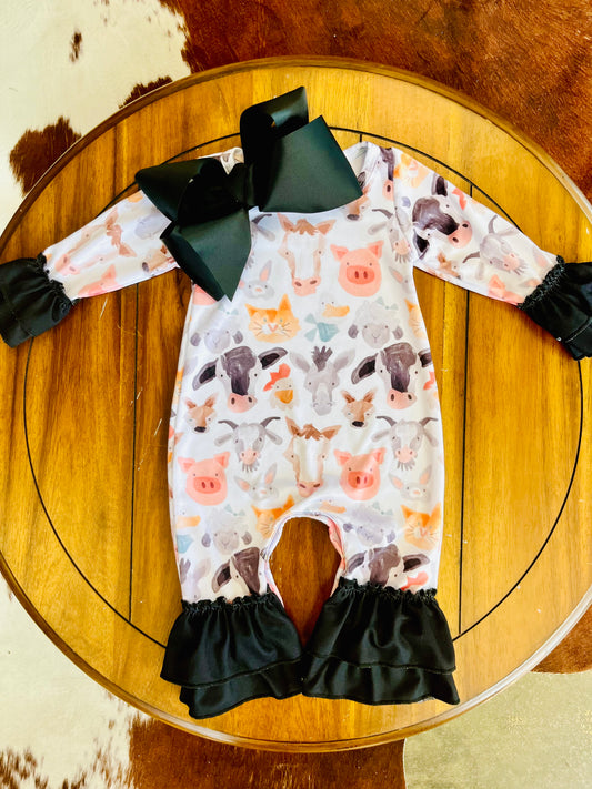 Farm Friends Baby Romper