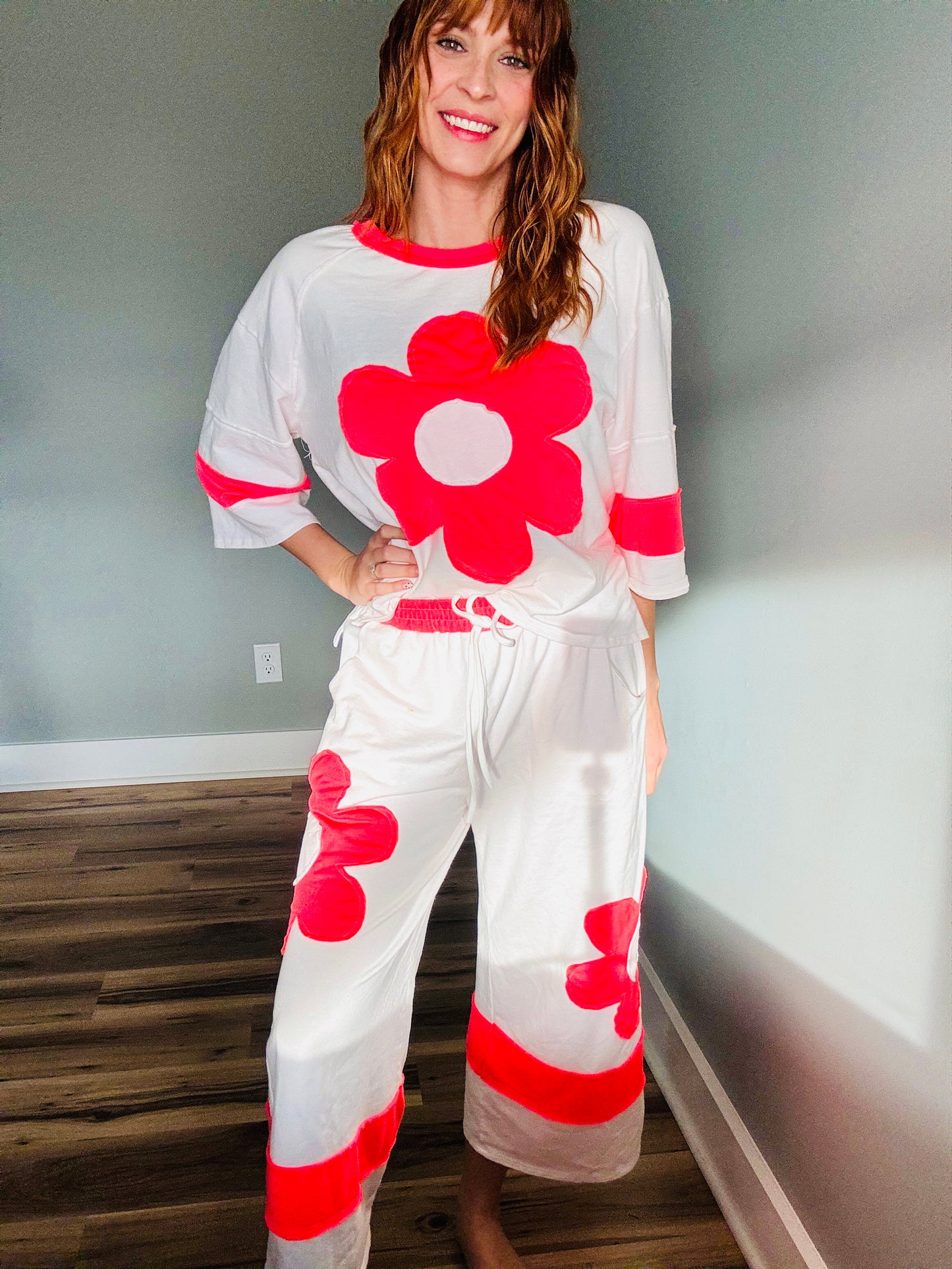Flower Patch Wide Leg Pants