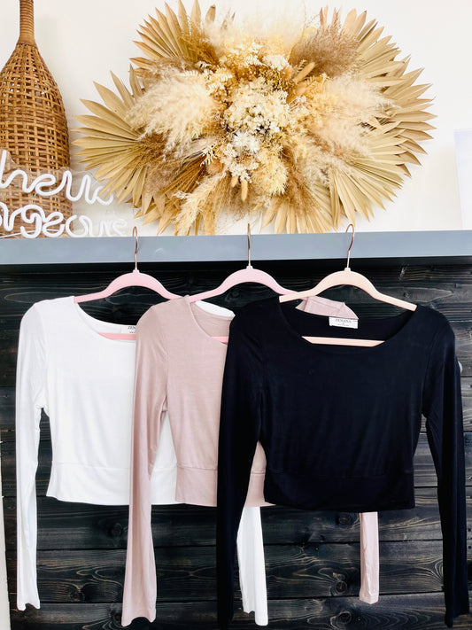 Long Sleeve Cropped Top