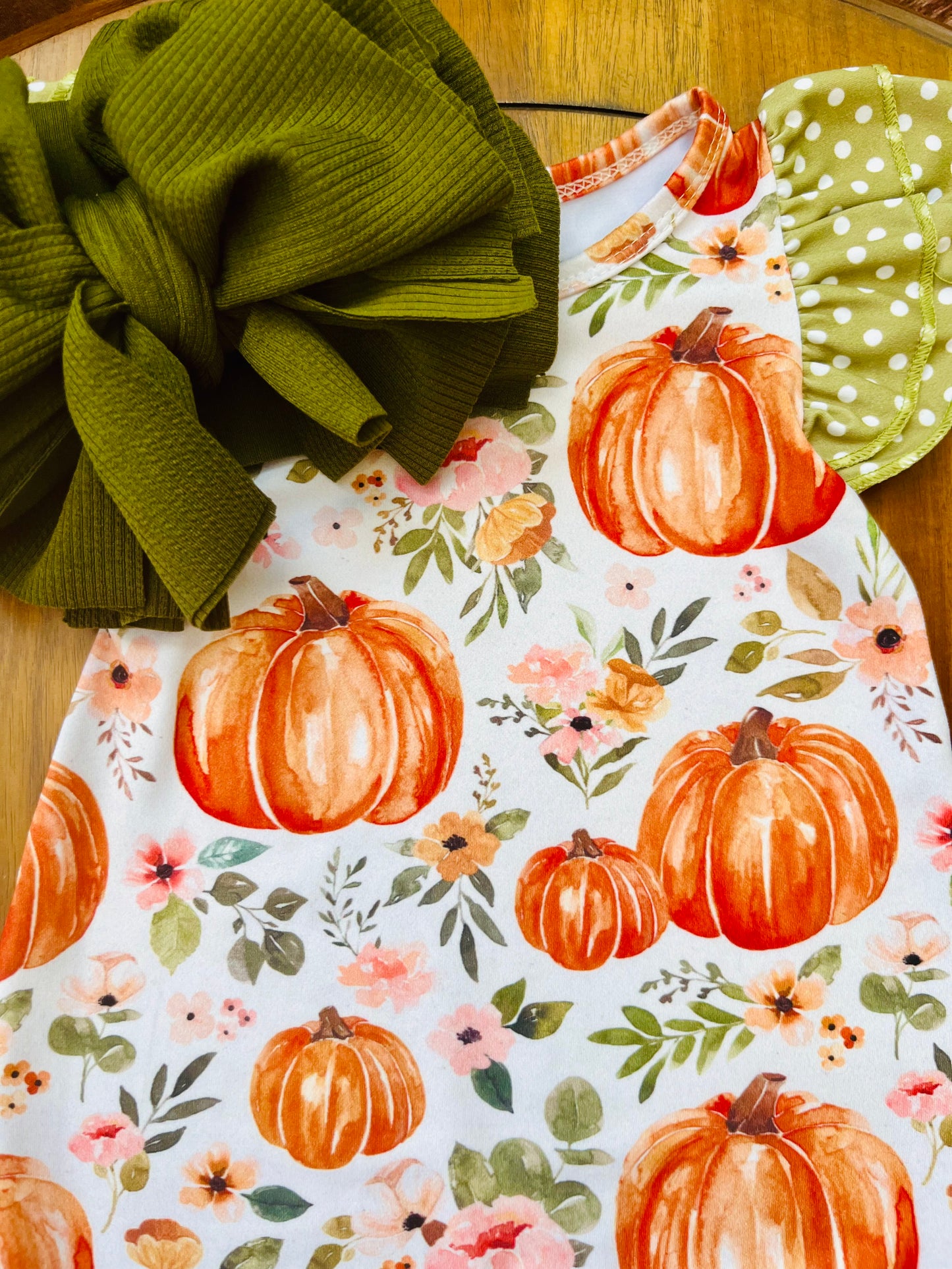 Watercolor Pumpkin Romper