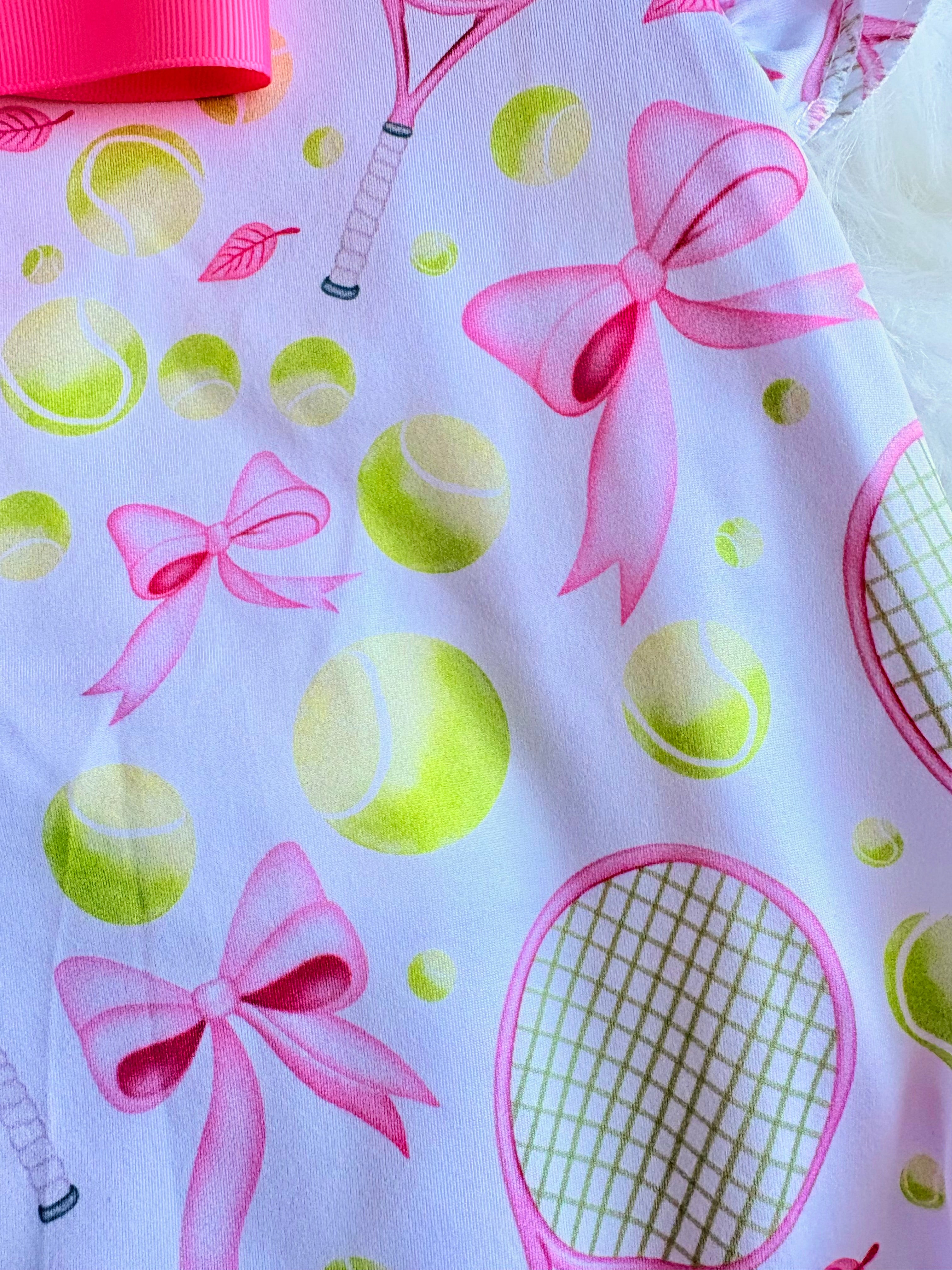 Preppy Tennis Baby Romper