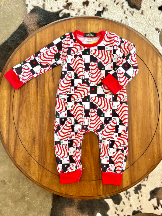 Tree Cake Boys Romper