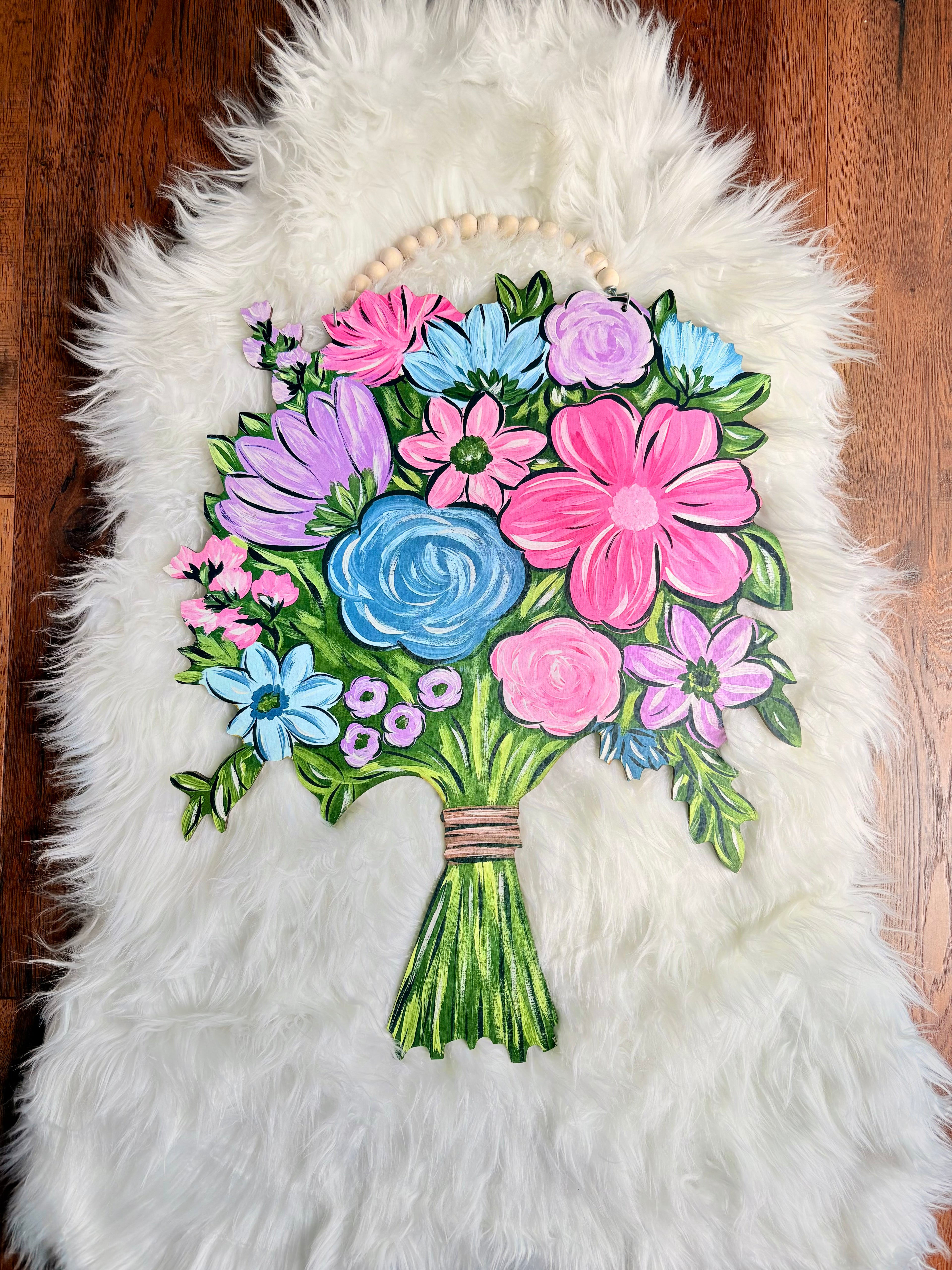 Floral Bouquet Door Hanger