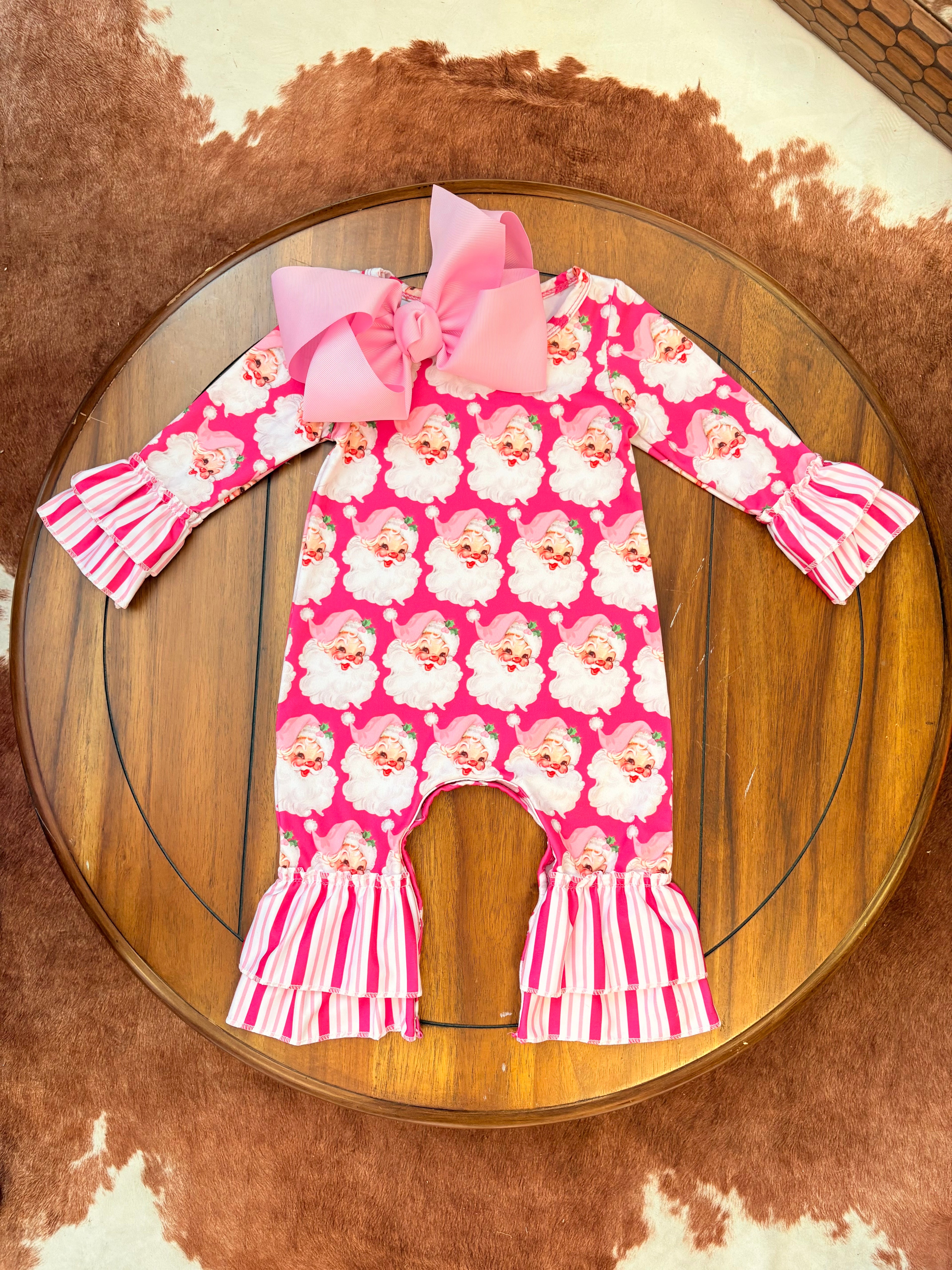 Fuchsia Santa Romper