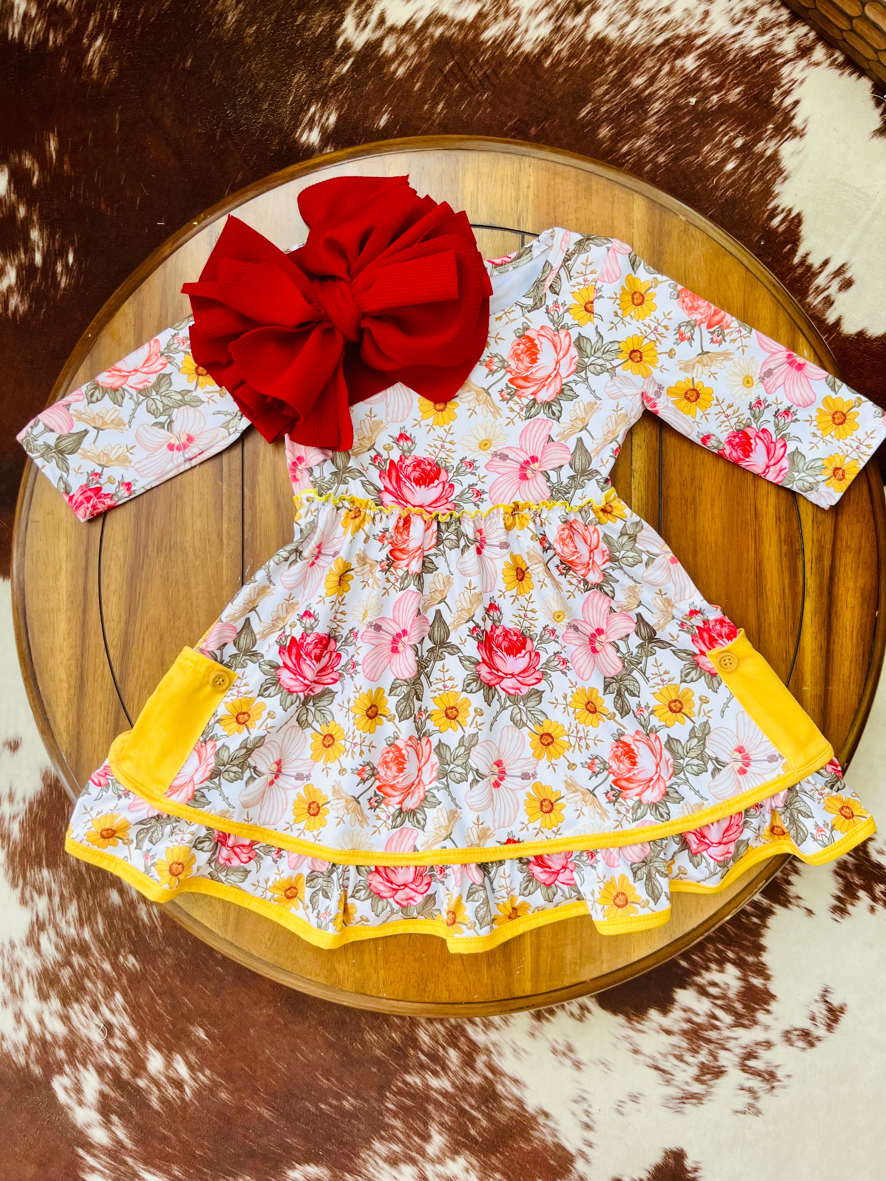 Rustic Floral Dress
