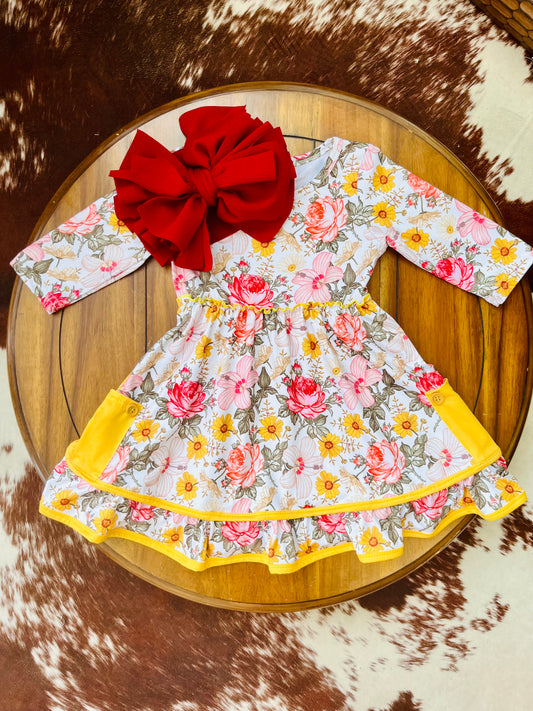 Rustic Floral Dress