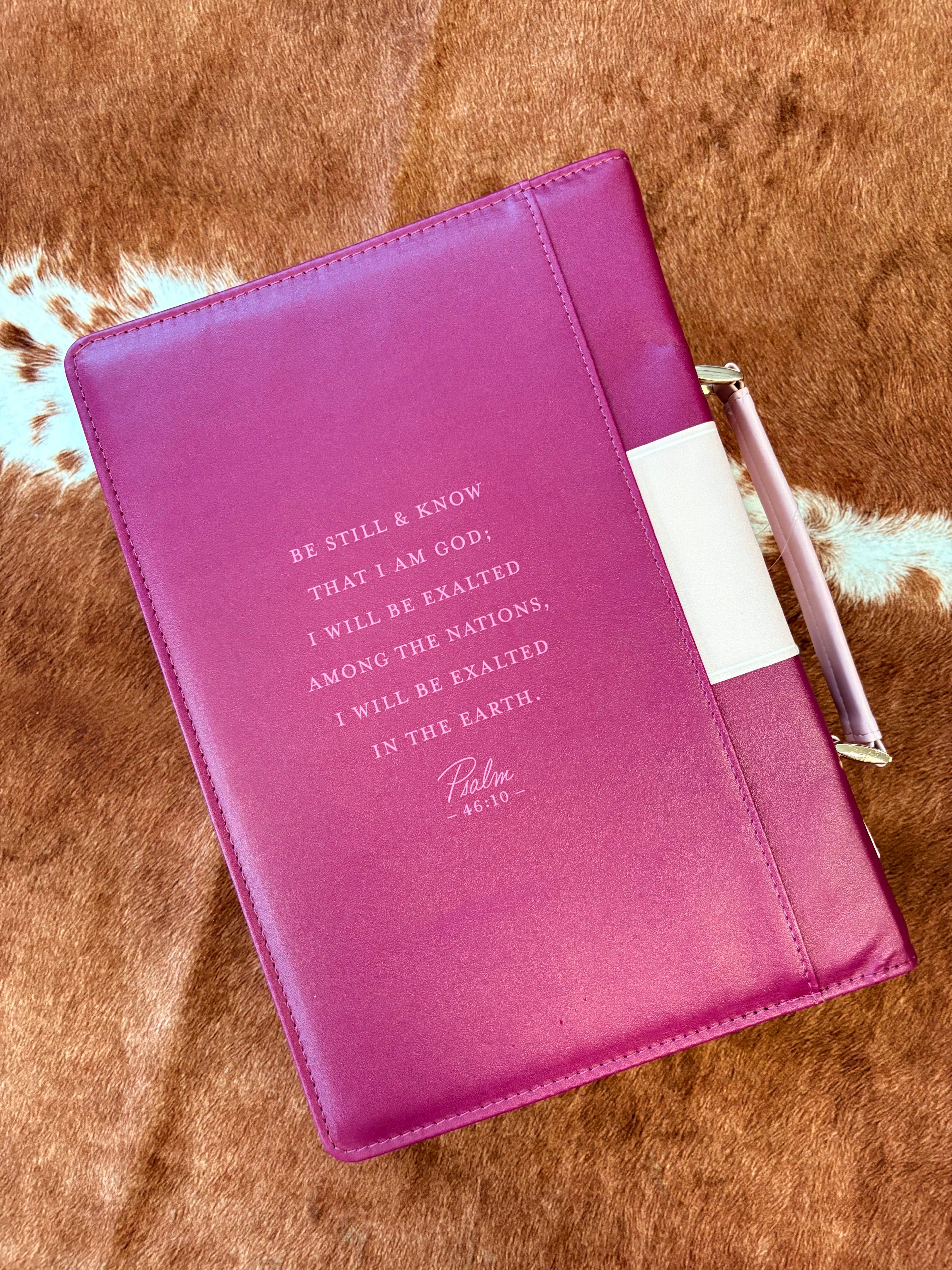 Bible Cover~ Be Still Ps. 46:10
